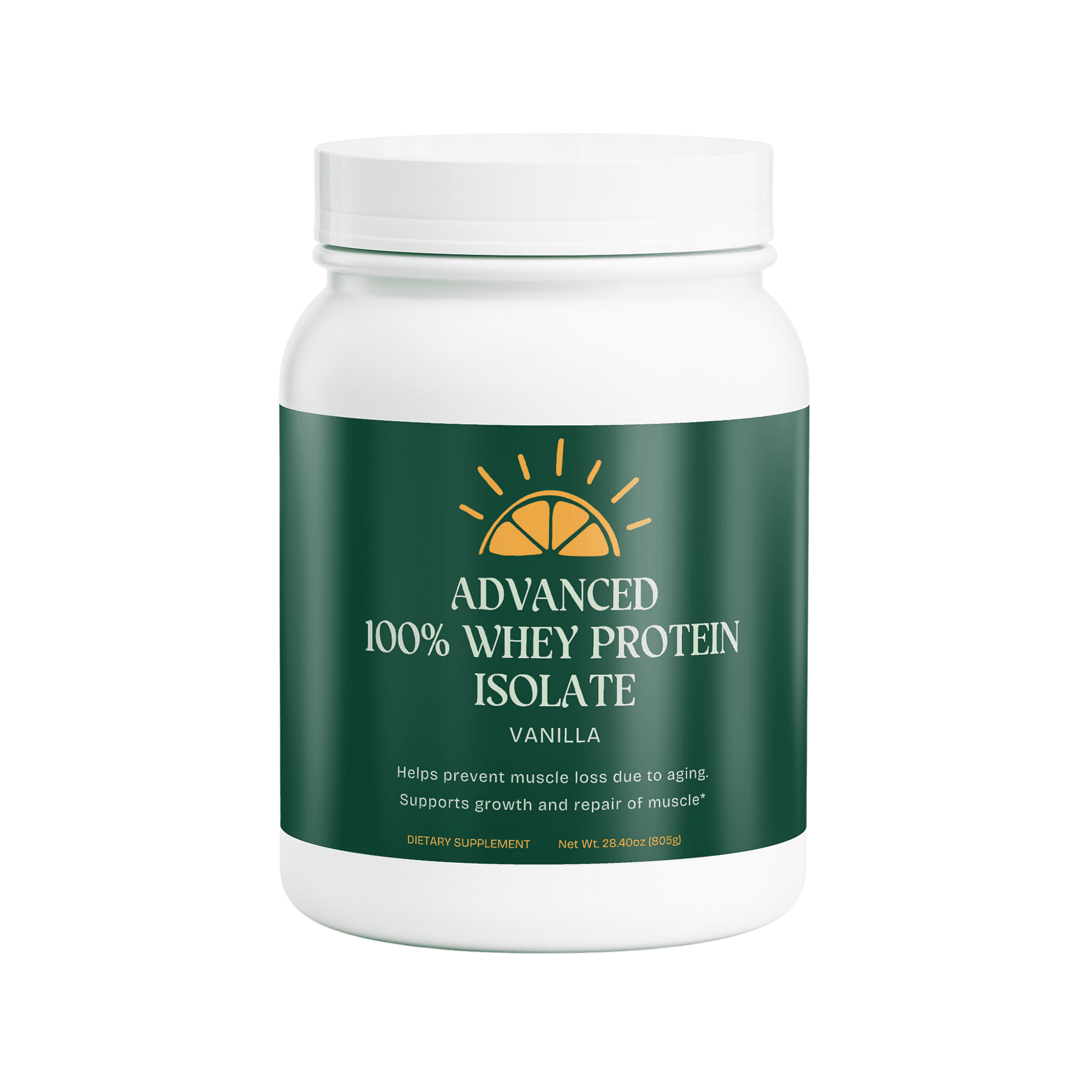 Advanced 100% Whey Protein Isolate, Vanilla, 1.78 lbs (805g)