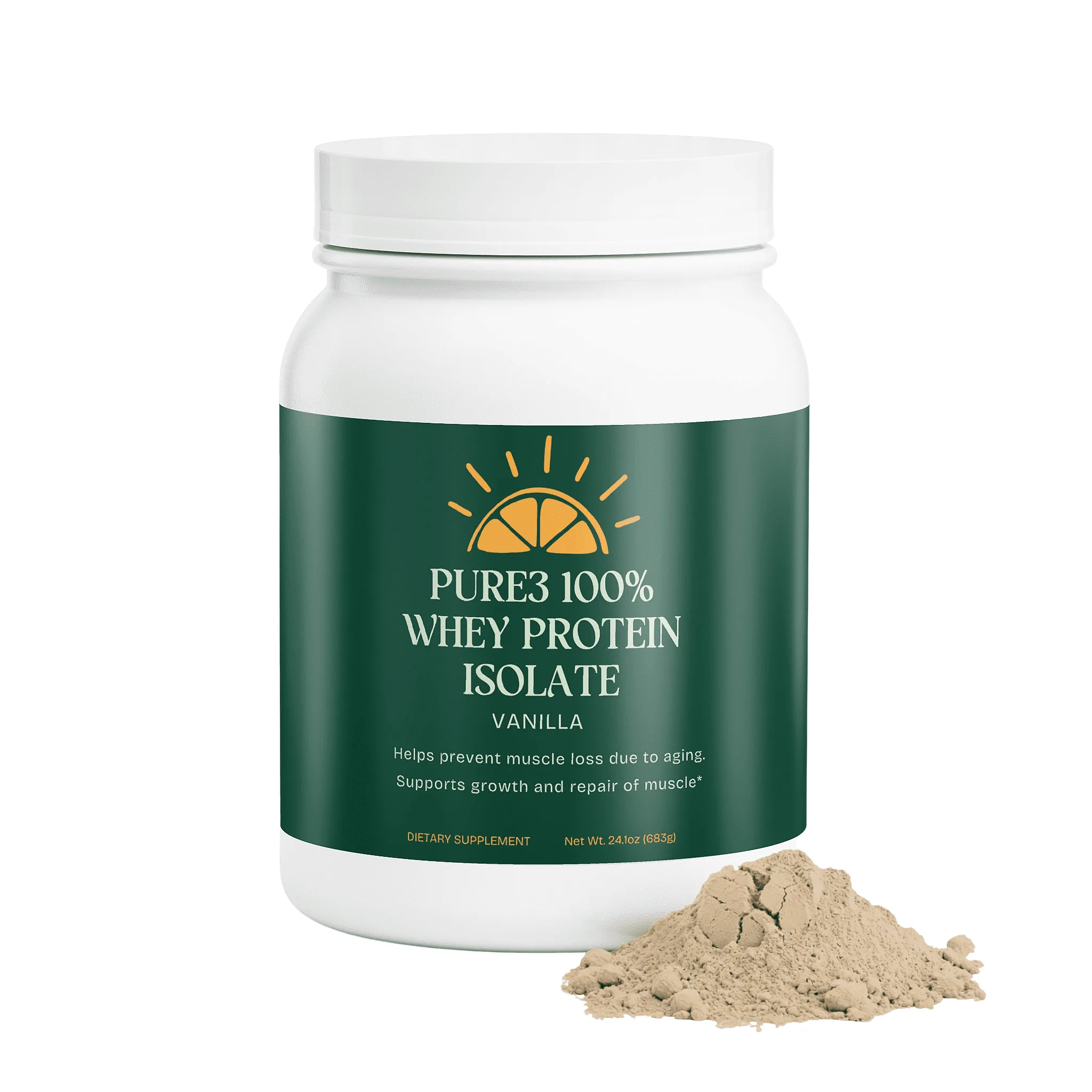 Pure3 100% Whey Protein Isolate (Vanilla) - Image 2