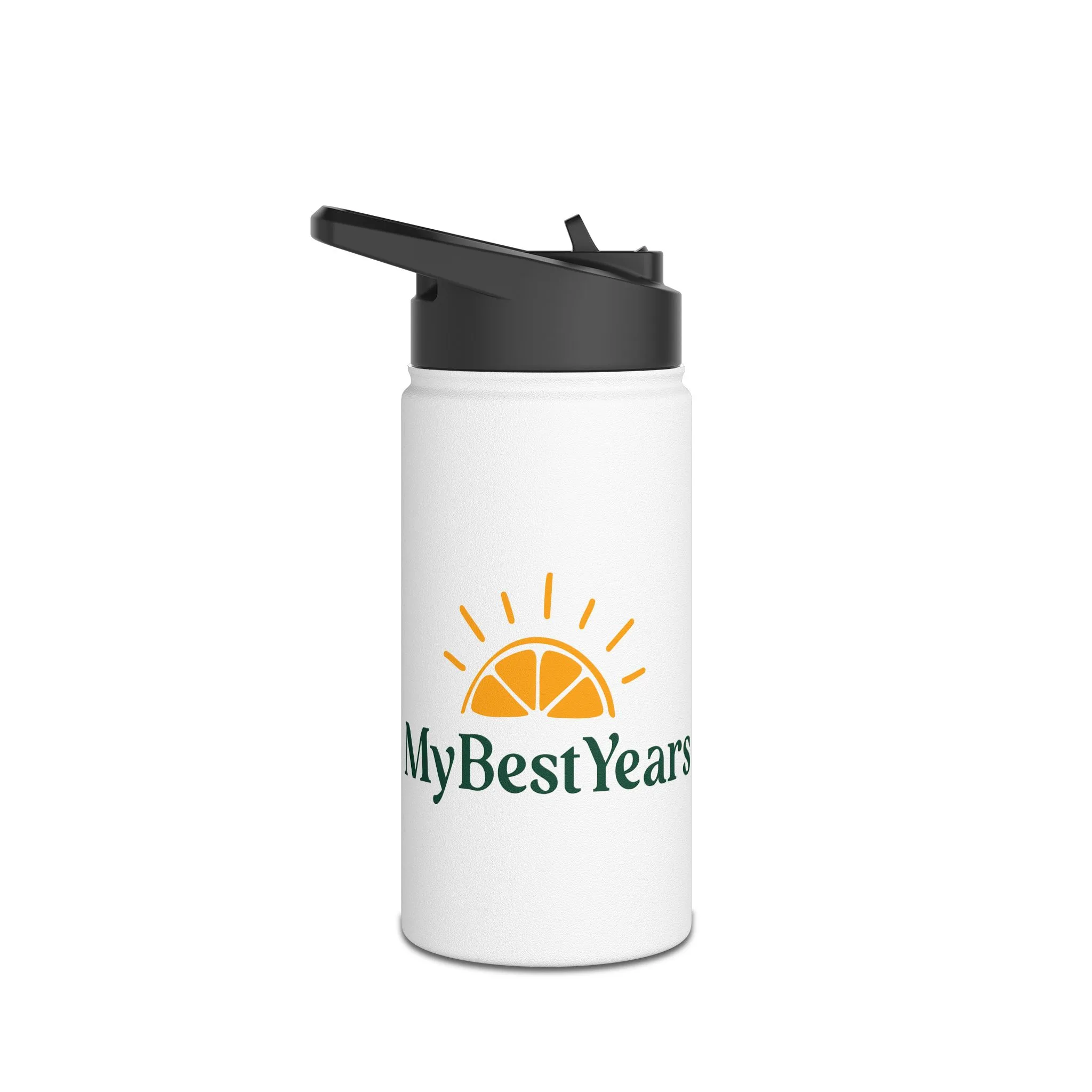 My Best Years Sunrise Logo Stainless Steel Water Bottle, 12oz, 18oz or 32oz