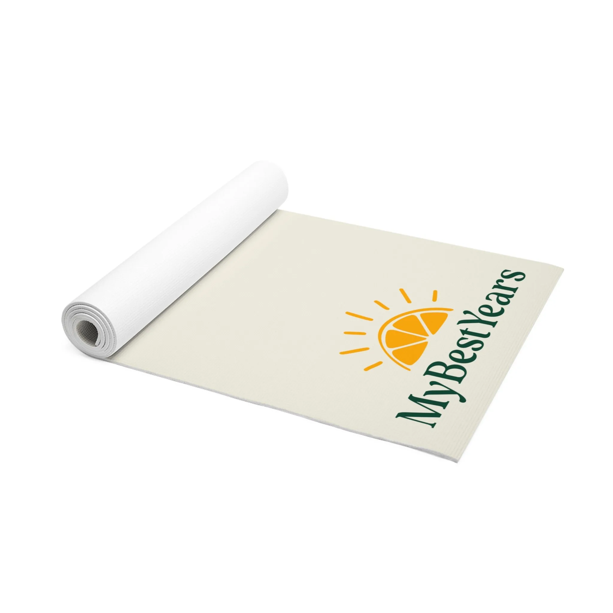 My Best Years Foam Exercise Mat, Beige, Non-Slip - Image 2