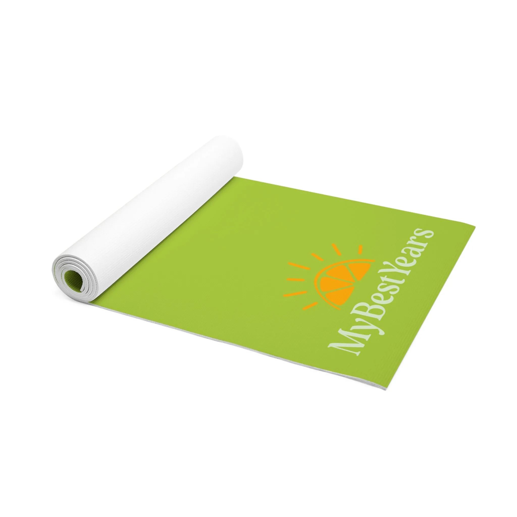 My Best Years Foam Exercise Mat, Green Non-Slip - Image 2