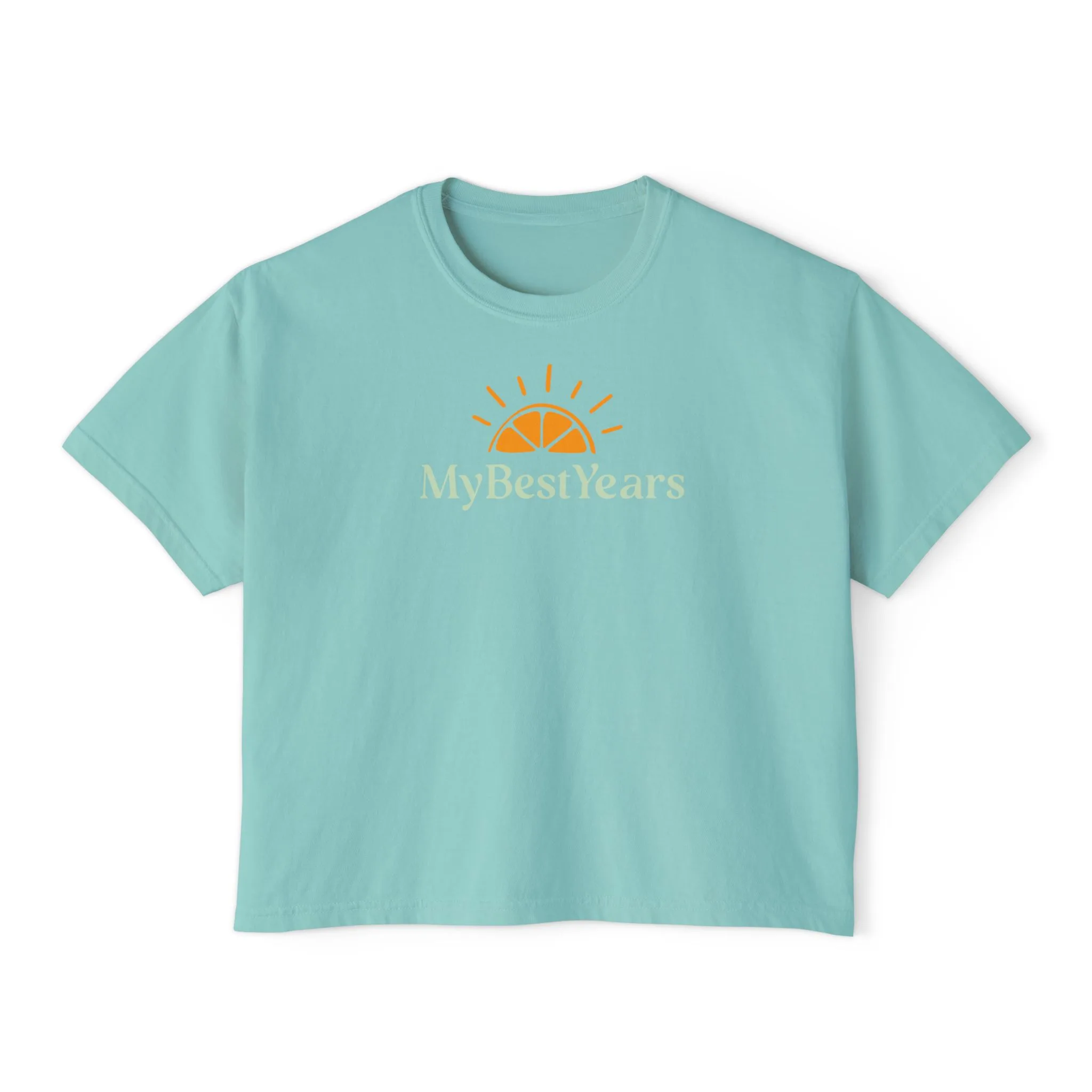 My Best Years Sunrise Logo graphic tee | Boxy Crop Shirt - Image 31