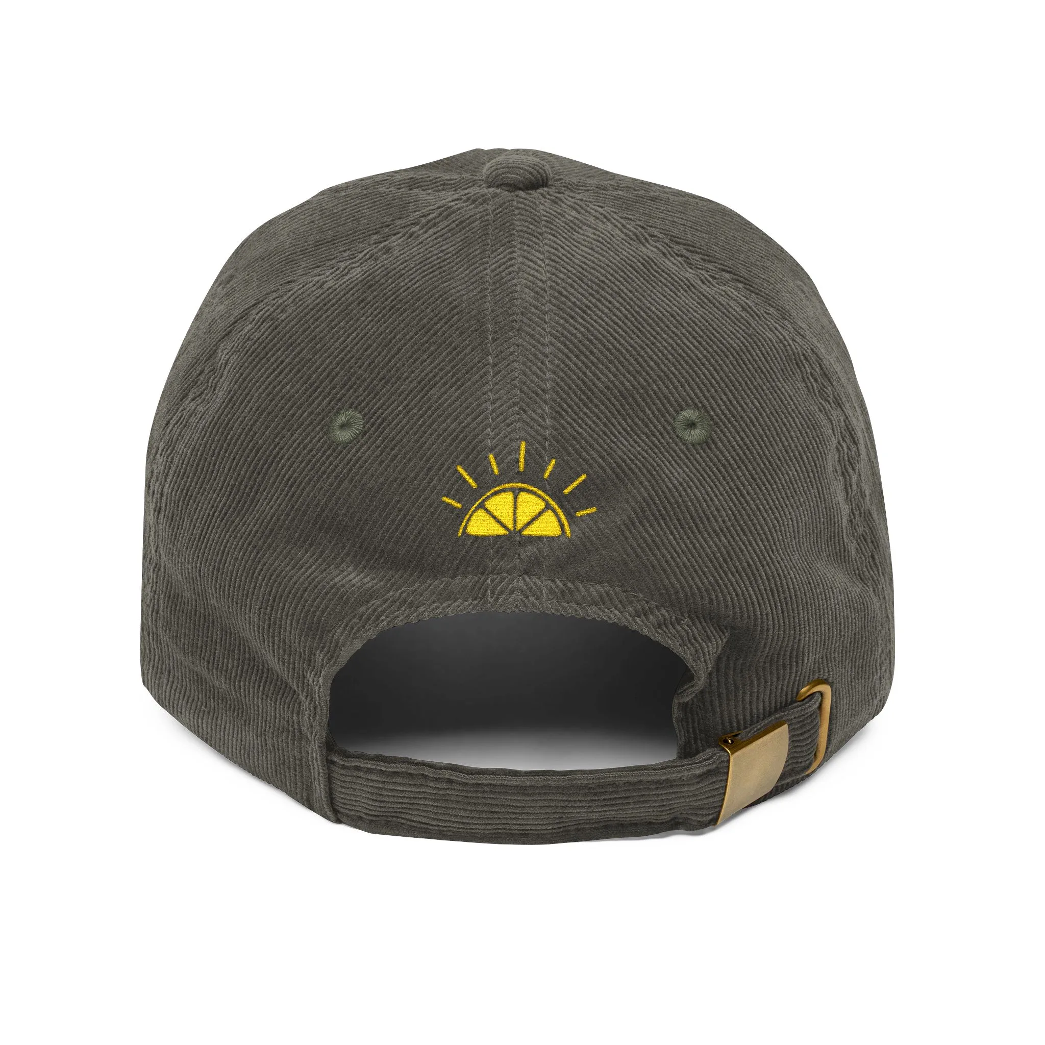 My Best Years Sunrise Logo Embroidery Cap | Vintage Corduroy Adjustable Hat - Image 6