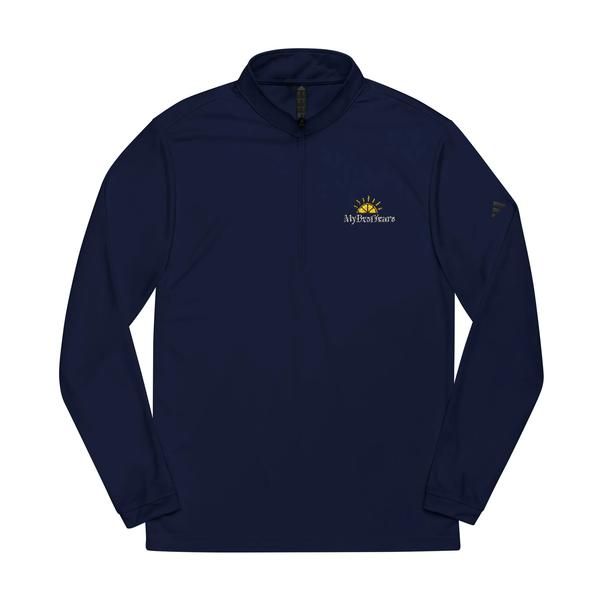 My Best Years Sunshine Logo Adidas Quarter-Zip Pullover | Embroidered Chest Design - Image 9