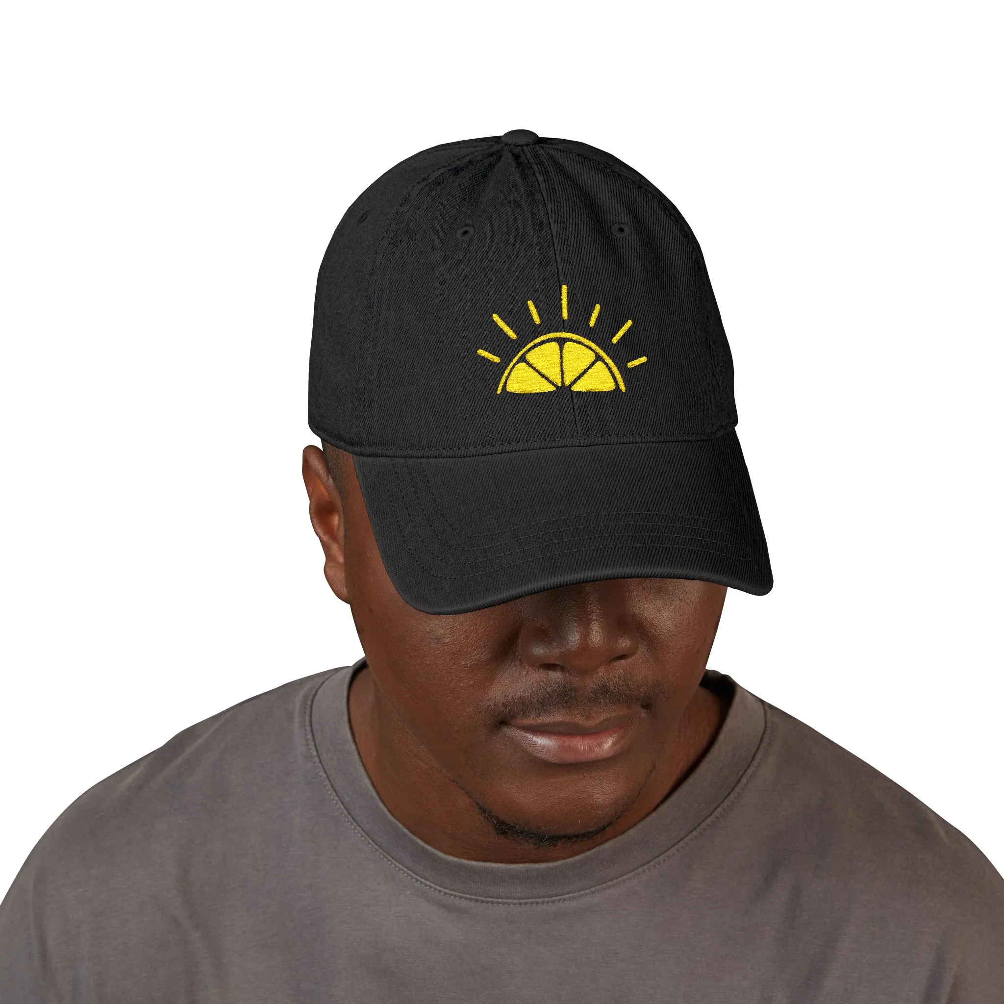 My Best Years unrise Logo Denim Hat | Embroidered Baseball Cap - Image 3