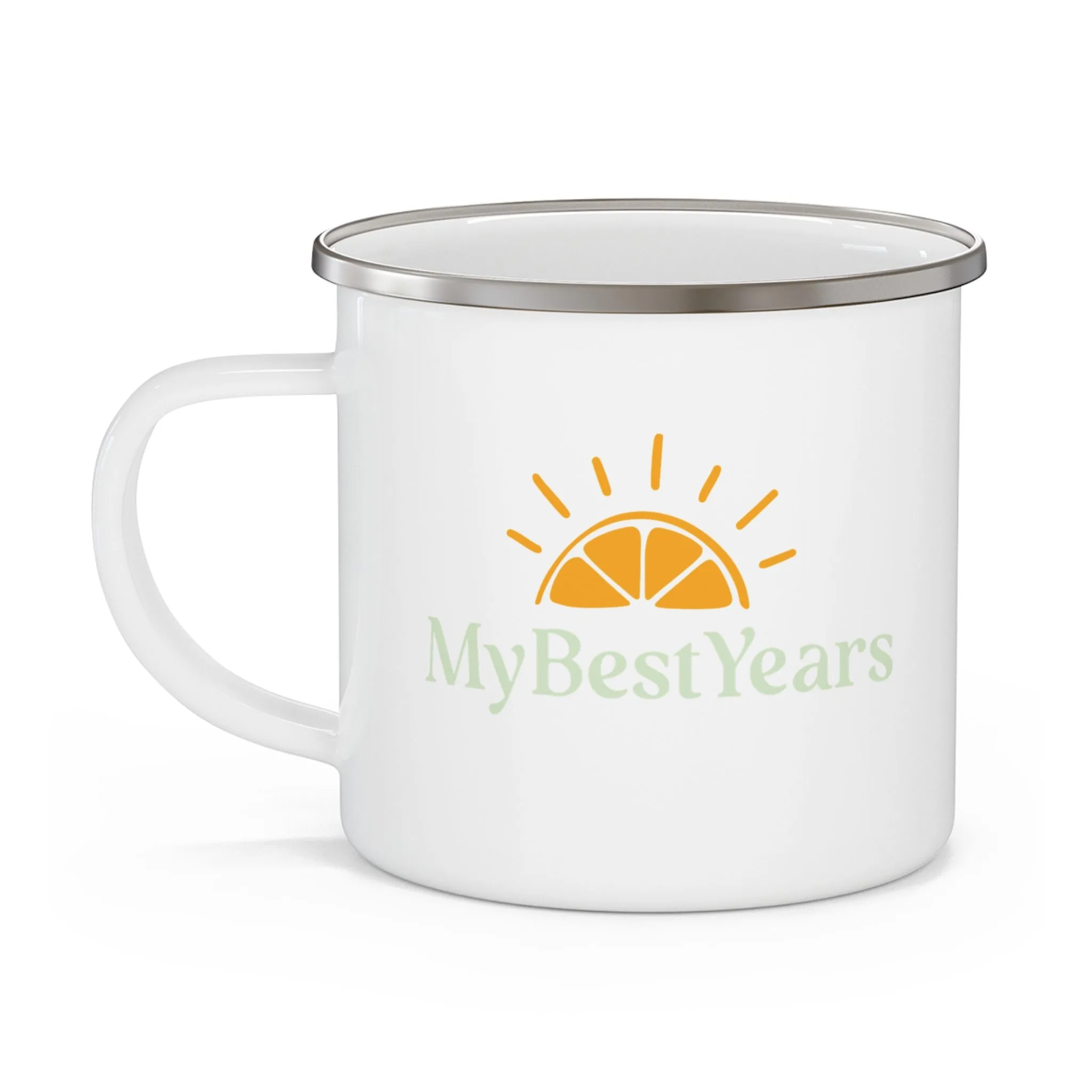 My Best Years Sunrise Logo Enamel Camping Mug - Image 3