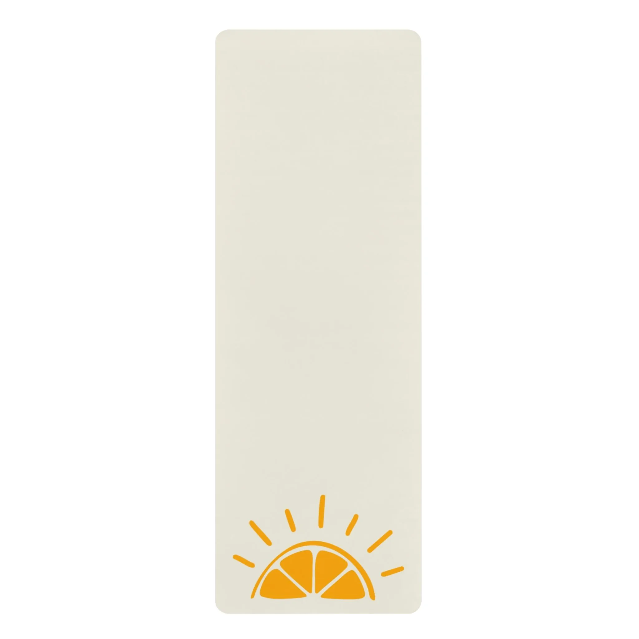 My Best Years Sunrise Logo Rubber Exercise Mat, Beige, Non-Slip