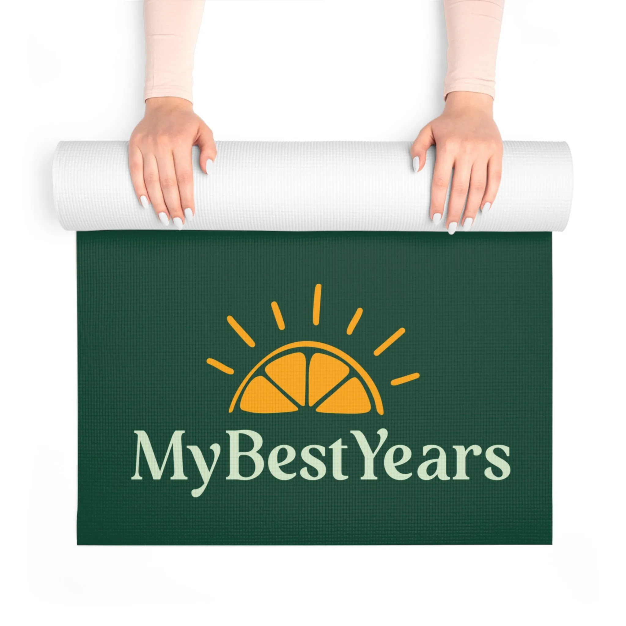 My Best Years Foam Exercise Mat, Dark Green, Non-Slip - Image 3