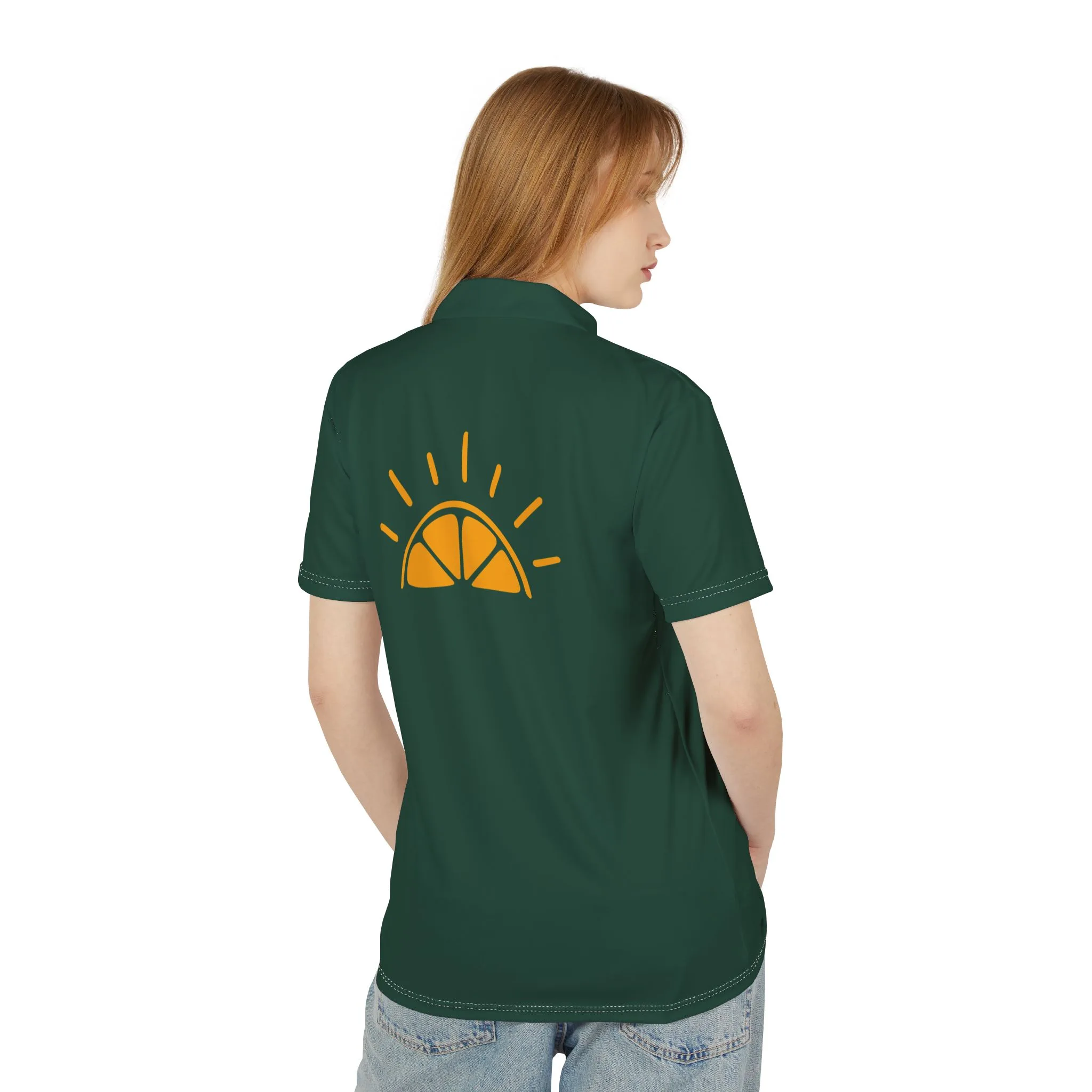 My Best Years Sunrise Logo 2 Embroidered Polo, Dark Green - Image 3