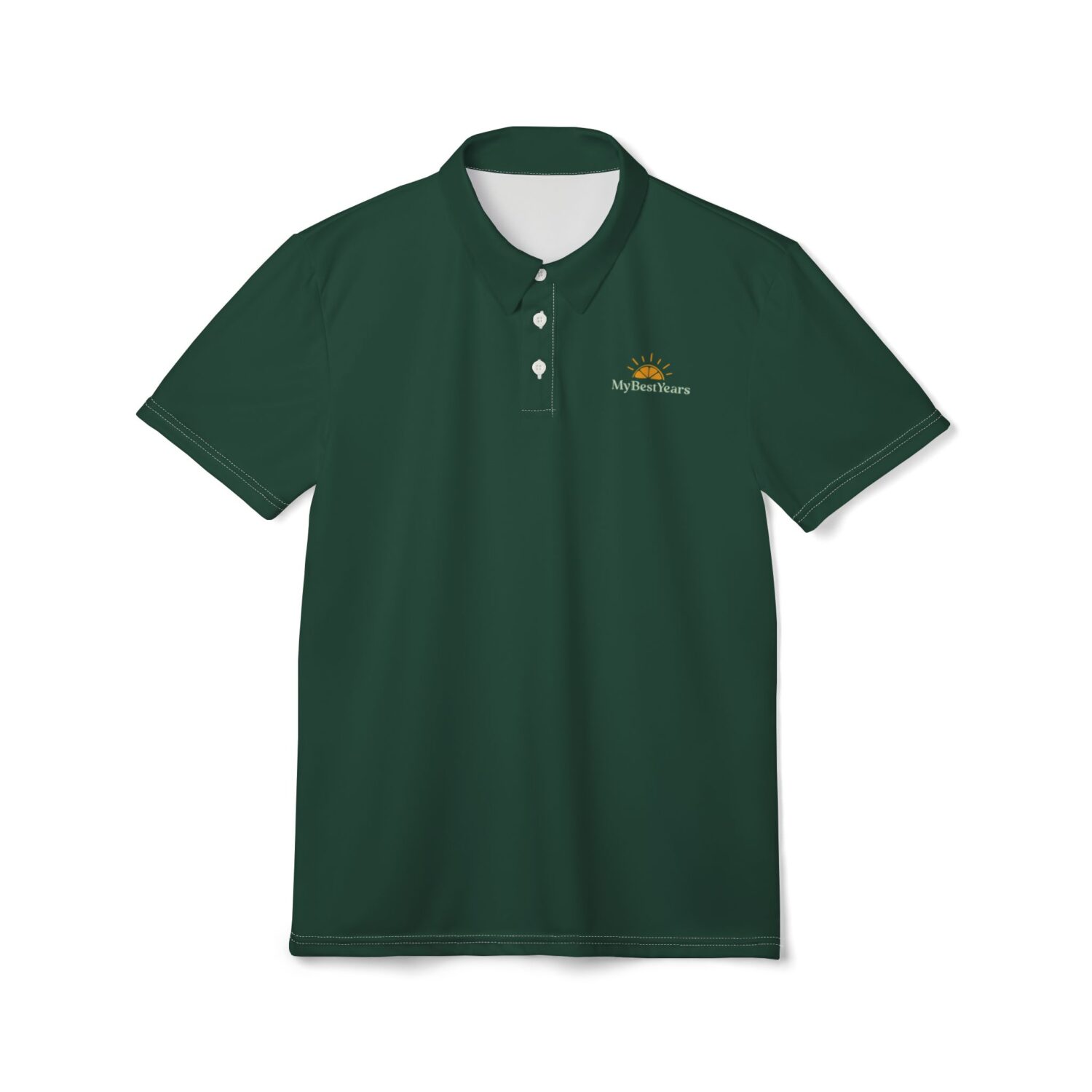 My Best Years Sunrise Logo Embroidered Polo, Dark Green