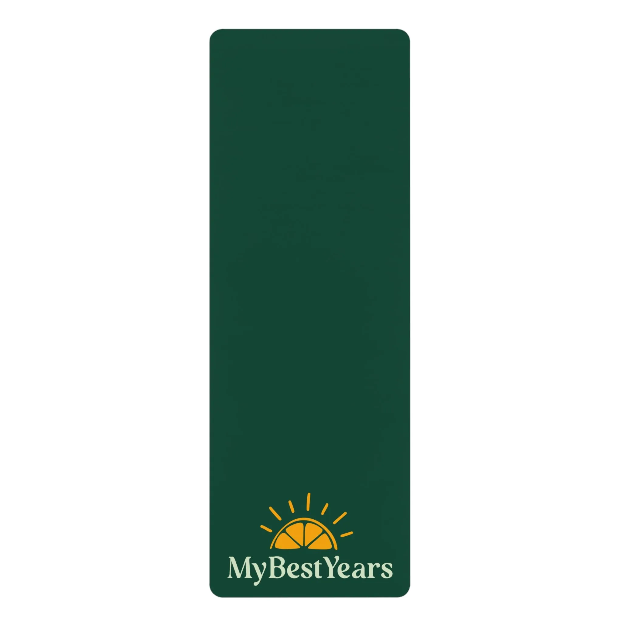 My Best Years Rubber Exercise Mat, Dark Green, Non-Slip