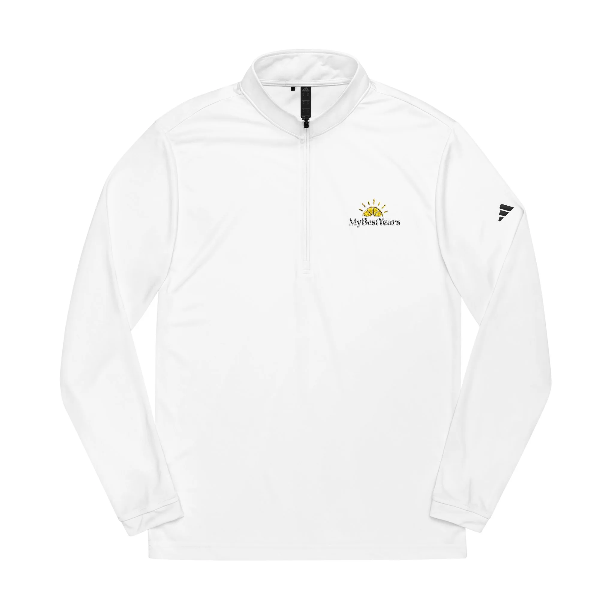 My Best Years Sunshine Logo Adidas Quarter-Zip Pullover | Embroidered Chest Design - Image 5