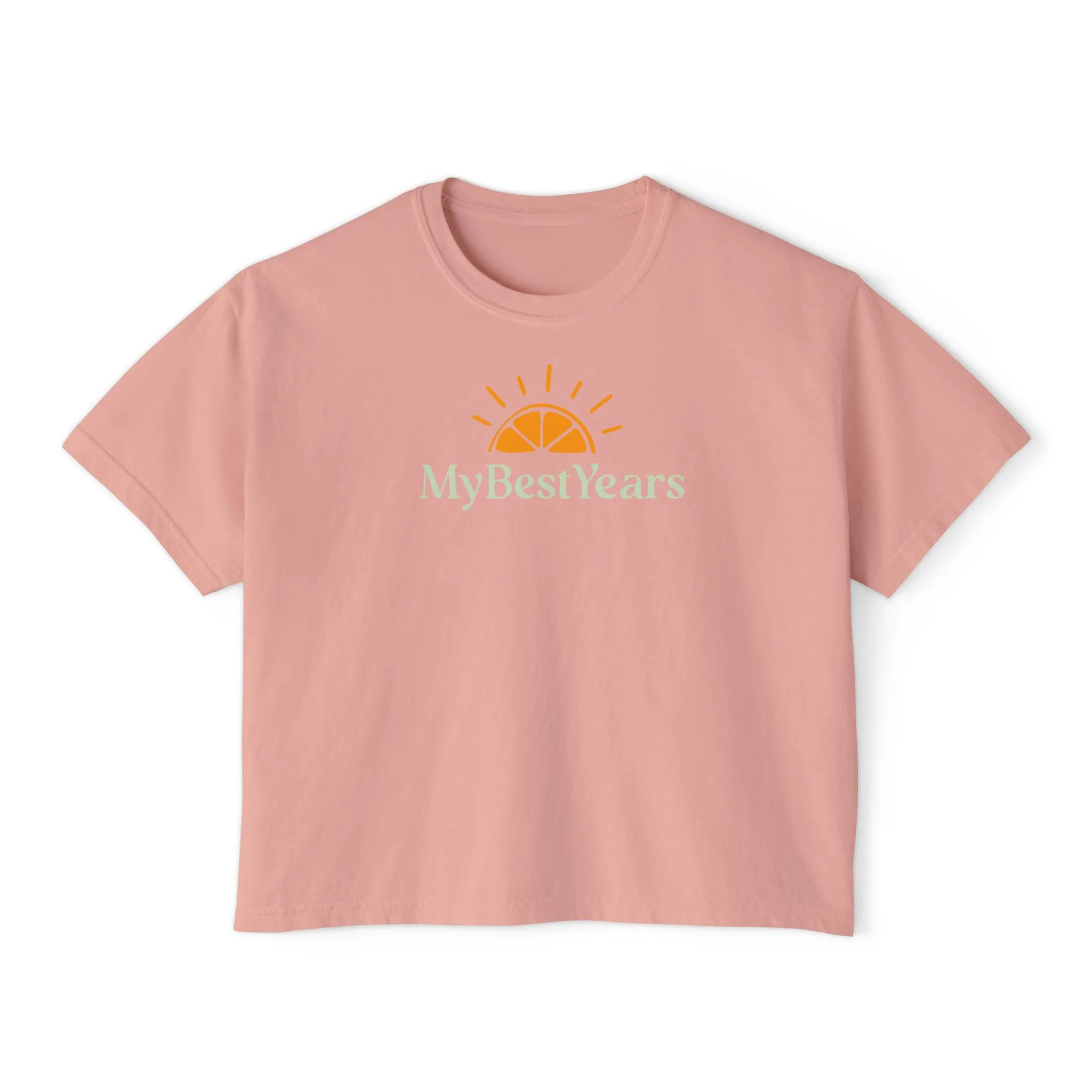 My Best Years Sunrise Logo graphic tee | Boxy Crop Shirt - Image 16