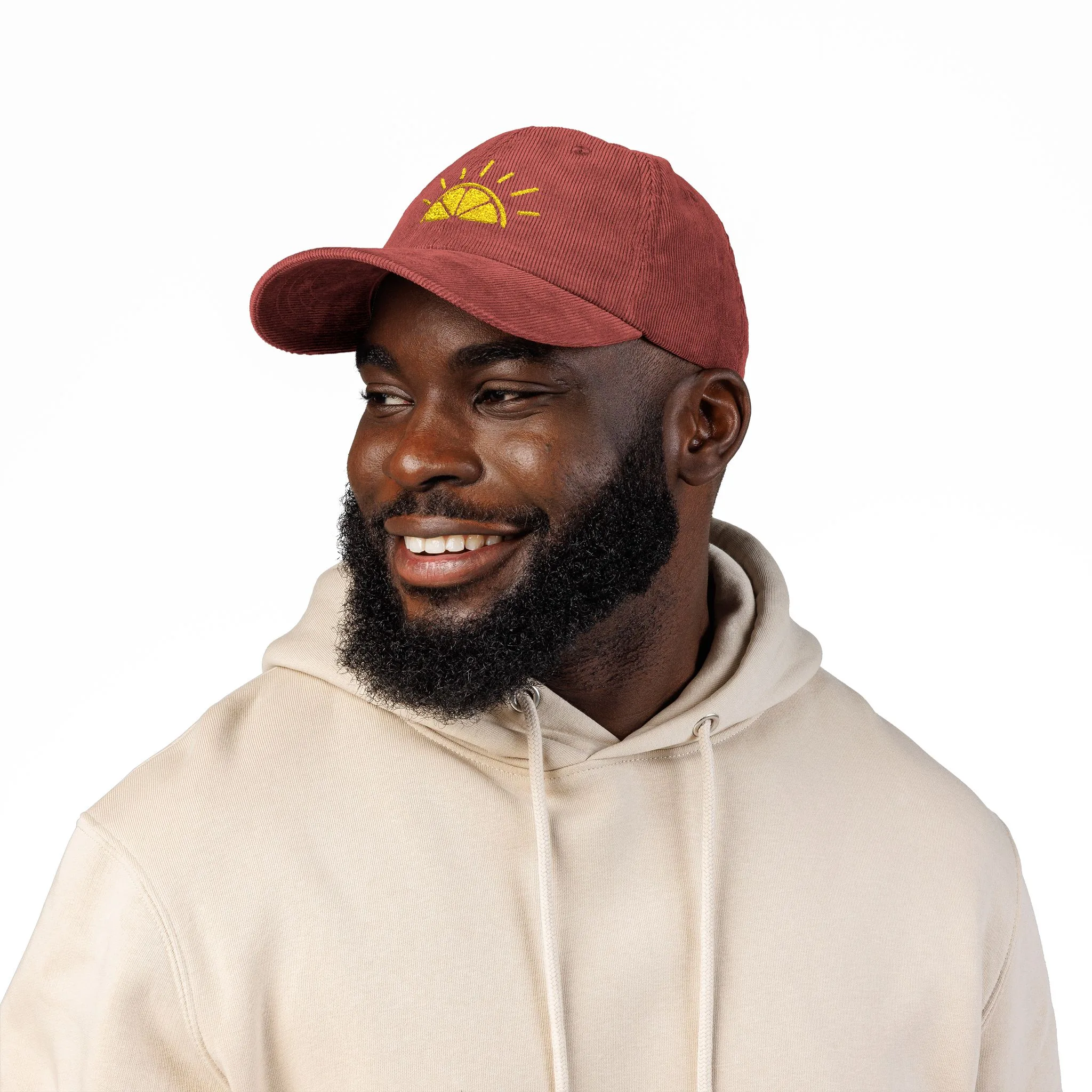 My Best Years Sunrise Logo Embroidery Cap | Vintage Corduroy Adjustable Hat - Image 3