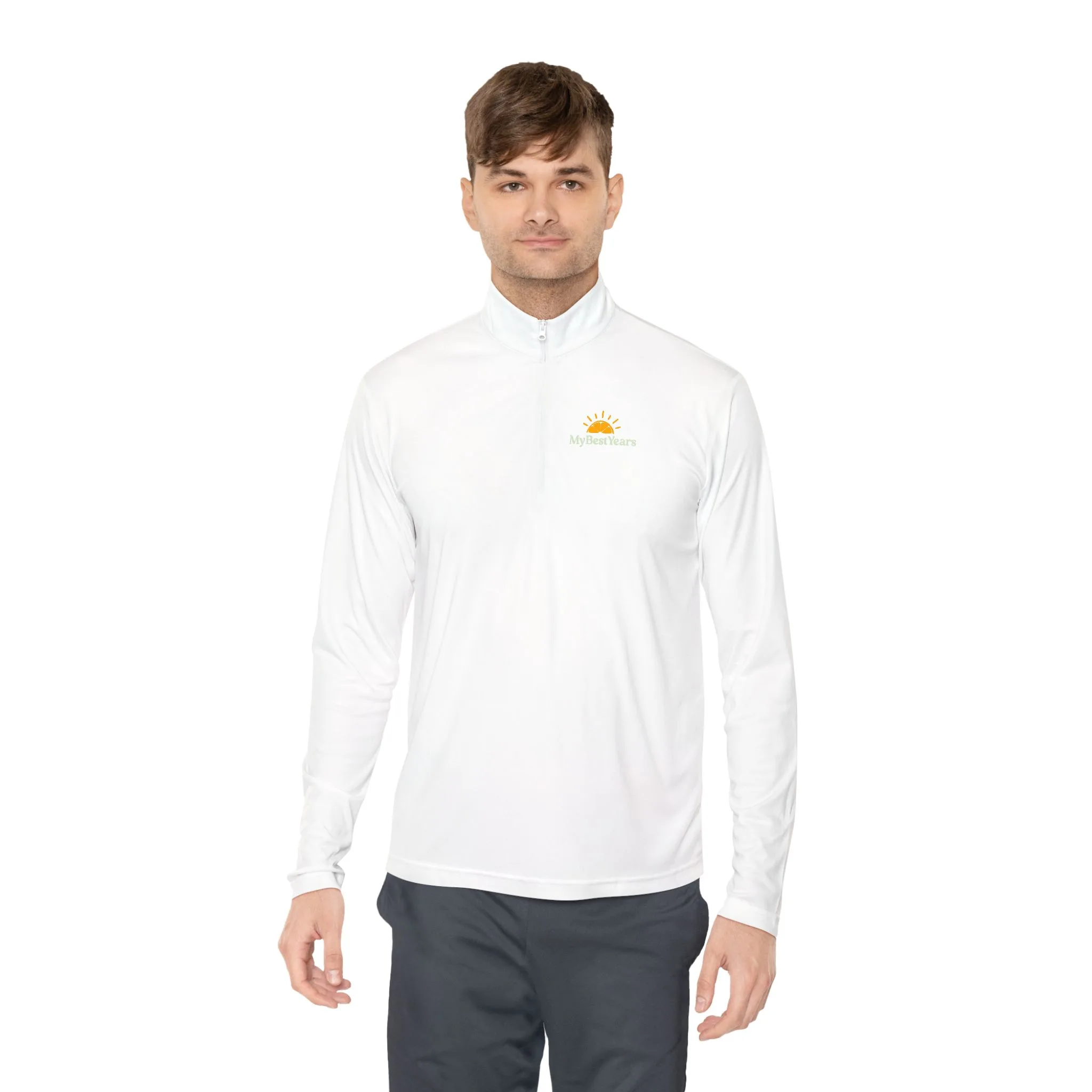 My Best Years Sunrise Logo Quarter-Zip Pullover | Embroidered Chest and Back - Image 8