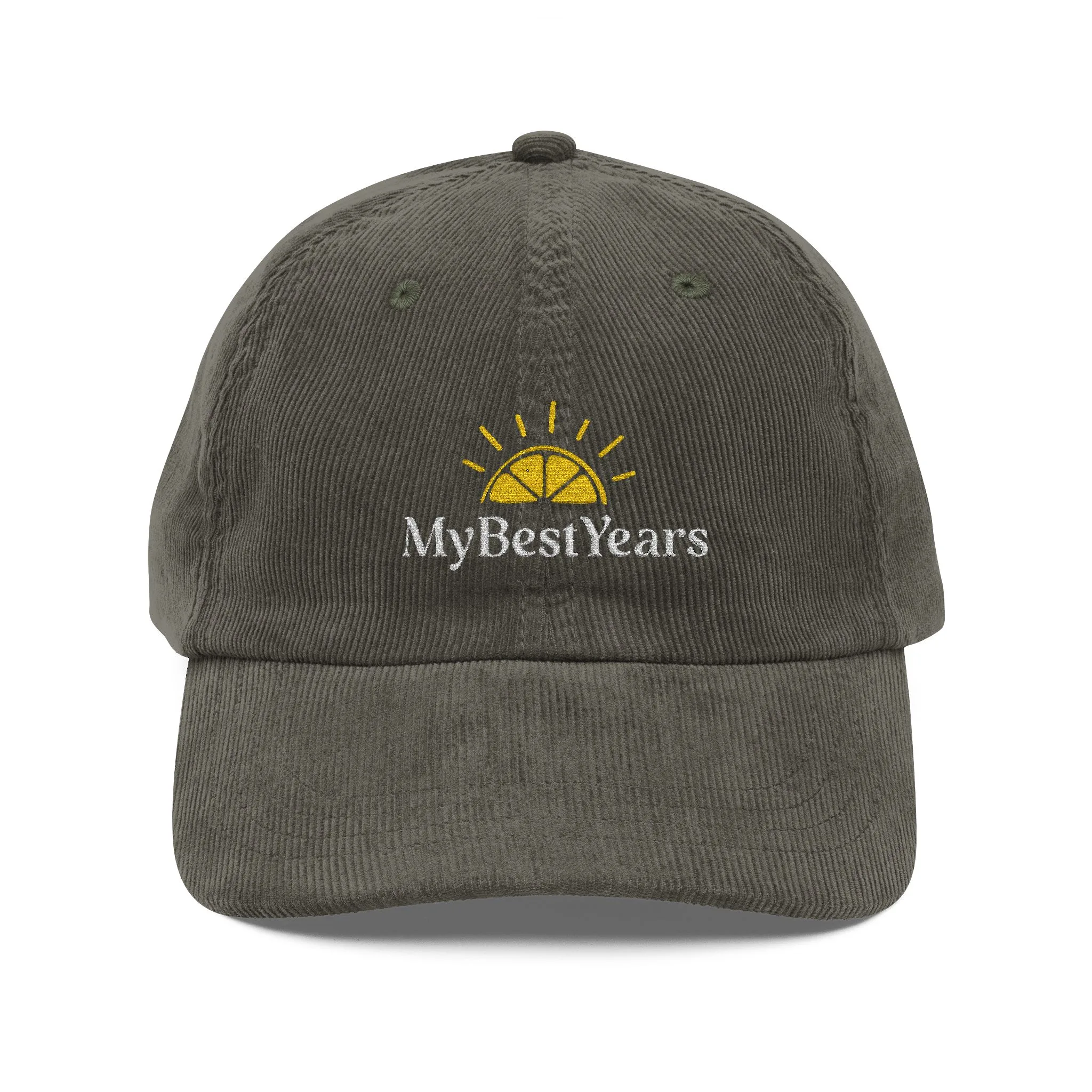 My Best Years Embroidery Cap | Vintage Corduroy Adjustable Hat - Image 5