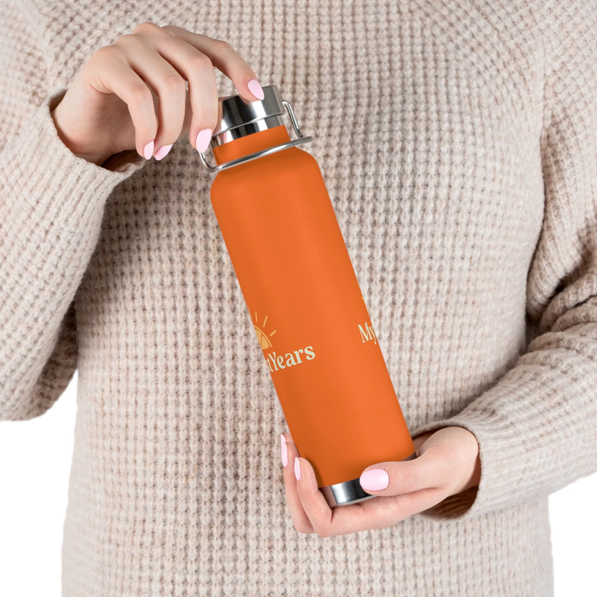 My Best Years Sunrise Logo Insulated Copper Vacuum Bottle 22oz - Image 11
