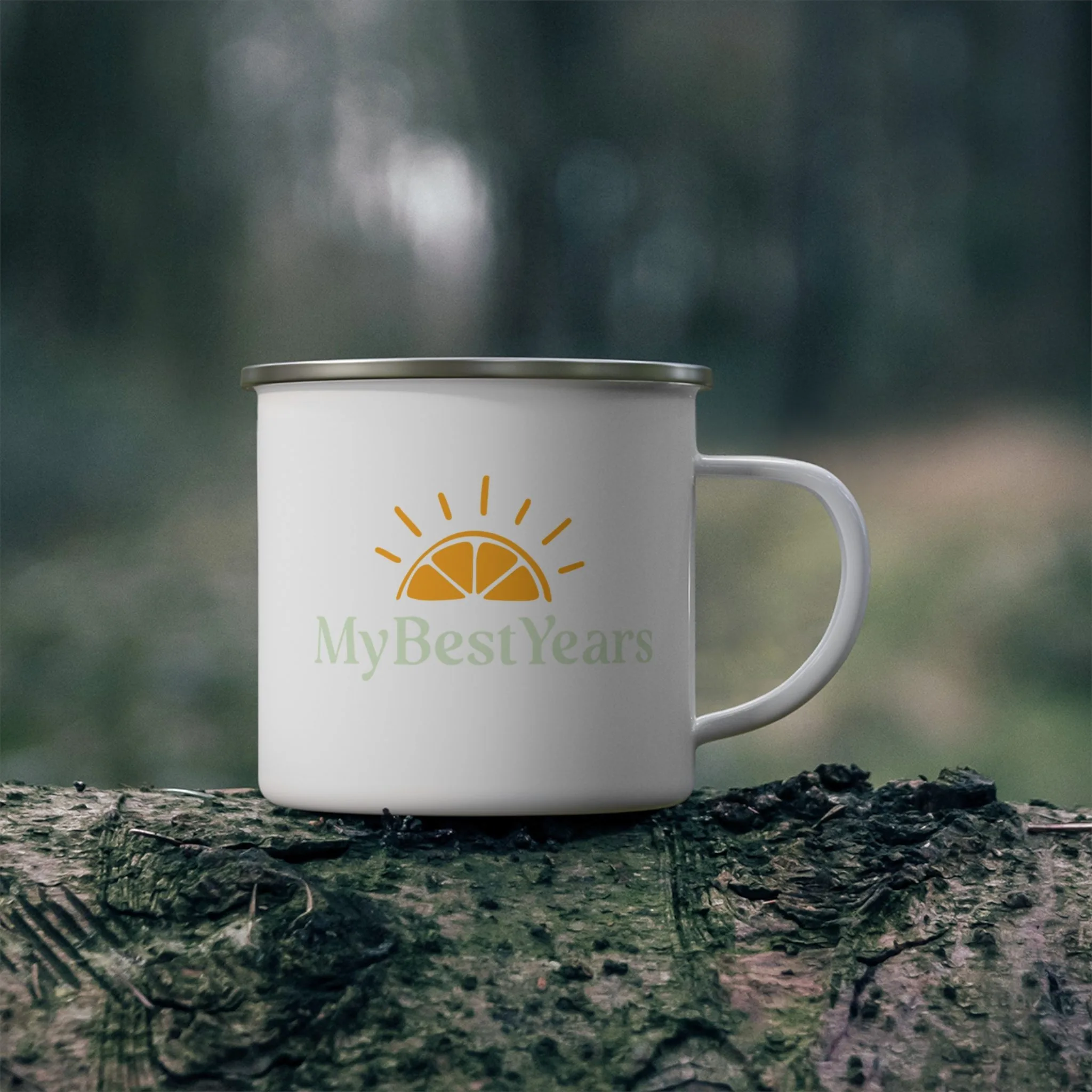 My Best Years Sunrise Logo Enamel Camping Mug - Image 2
