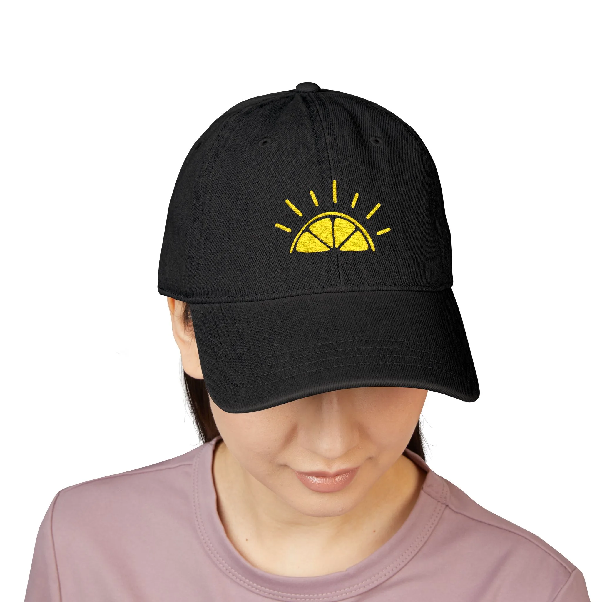 My Best Years unrise Logo Denim Hat | Embroidered Baseball Cap - Image 4