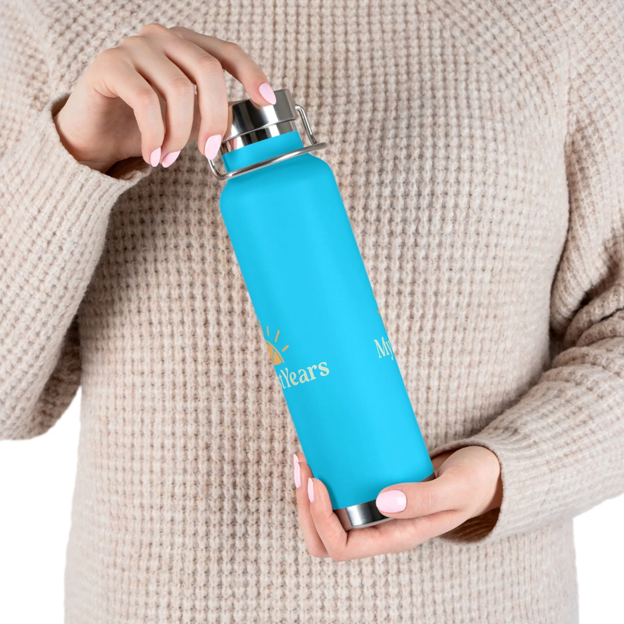 My Best Years Sunrise Logo Insulated Copper Vacuum Bottle 22oz - Image 15