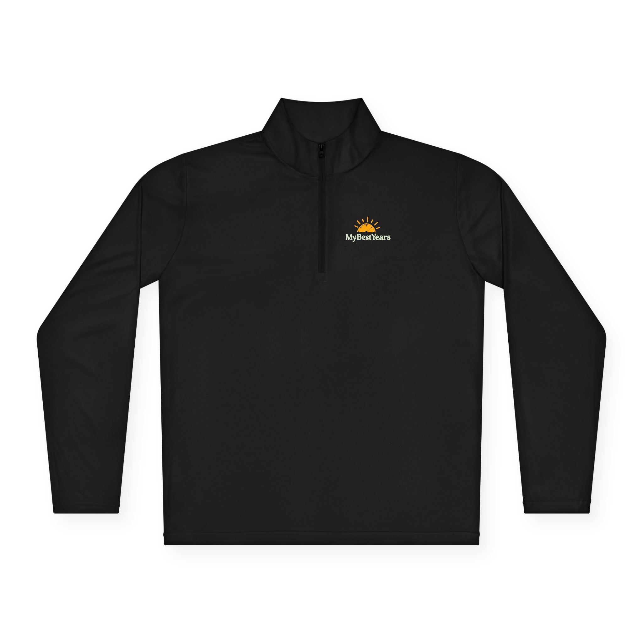 My Best Years Sunrise Logo Quarter-Zip Pullover | Embroidered Chest and Back
