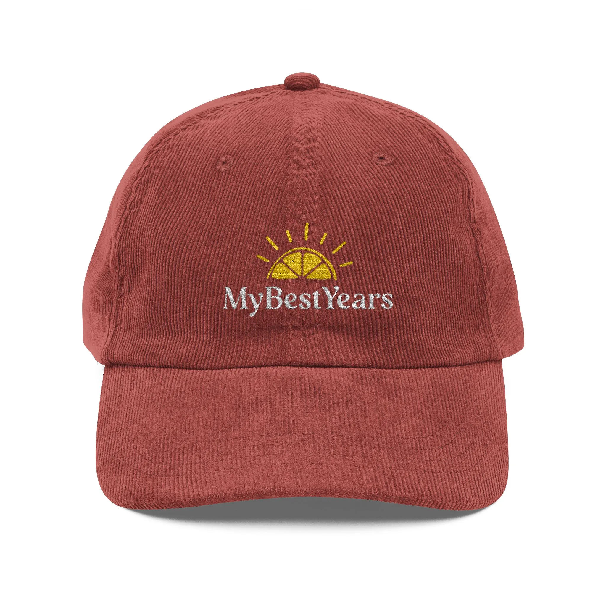 My Best Years Embroidery Cap | Vintage Corduroy Adjustable Hat