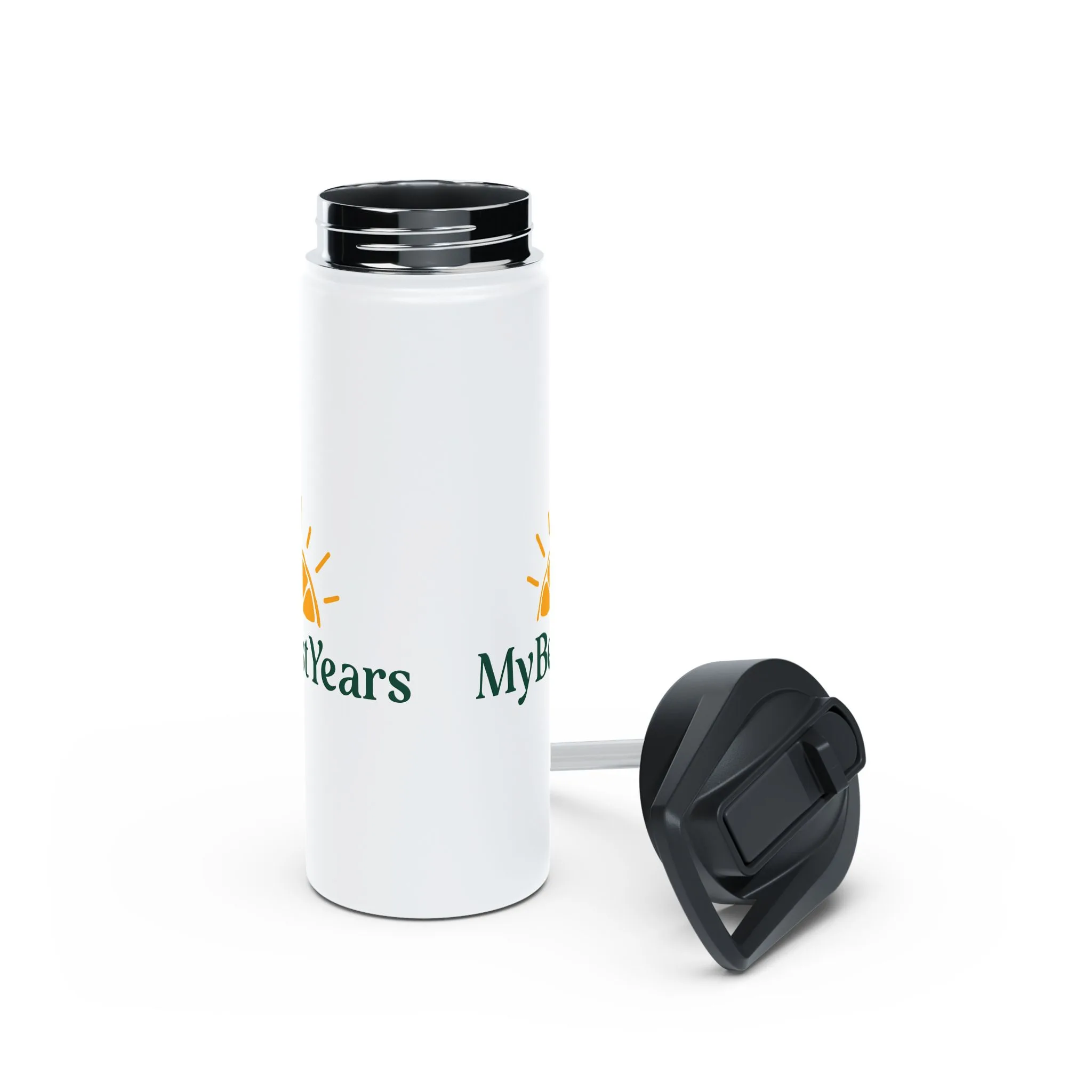 My Best Years Sunrise Logo Stainless Steel Water Bottle, 12oz, 18oz or 32oz - Image 8