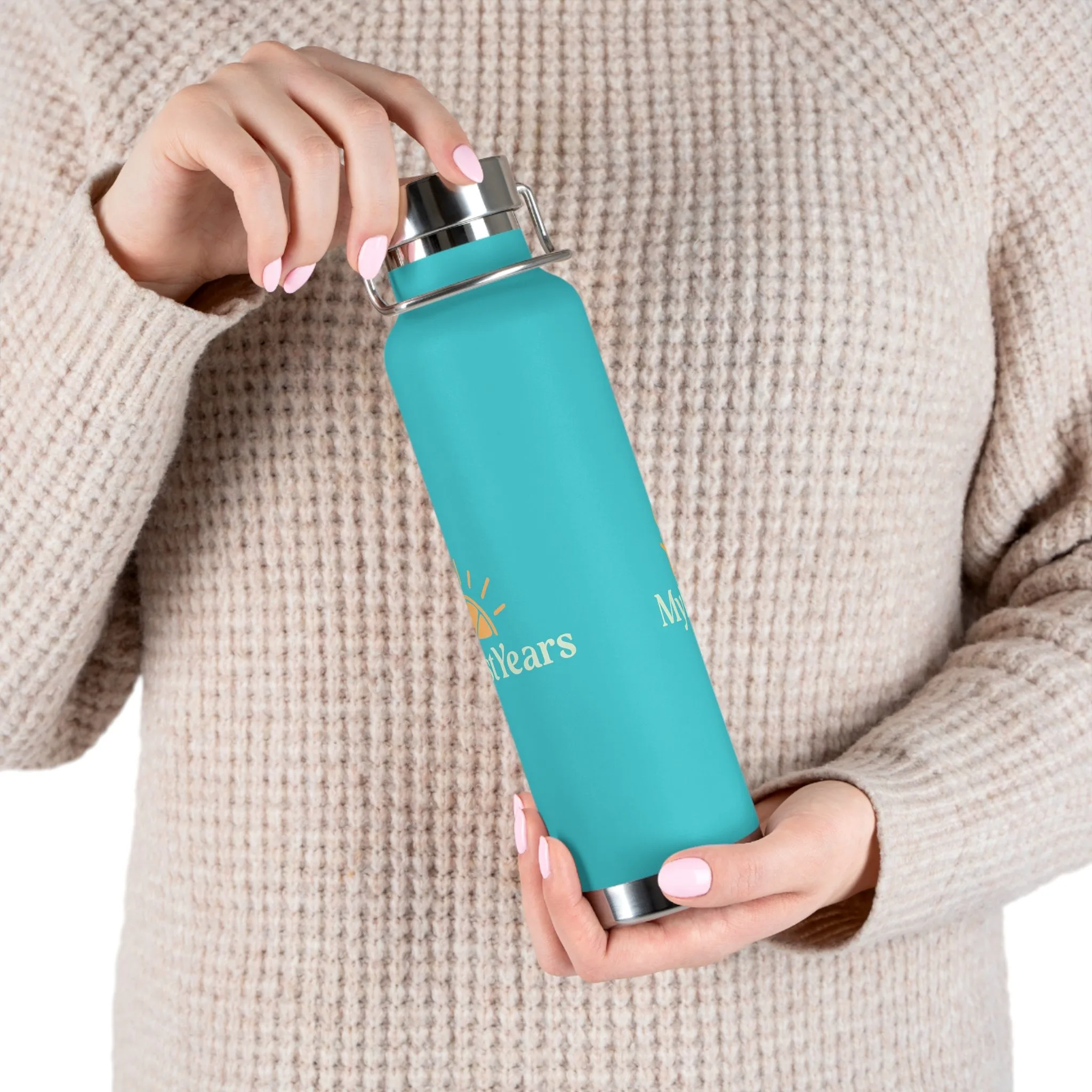 My Best Years Sunrise Logo Insulated Copper Vacuum Bottle 22oz - Image 3
