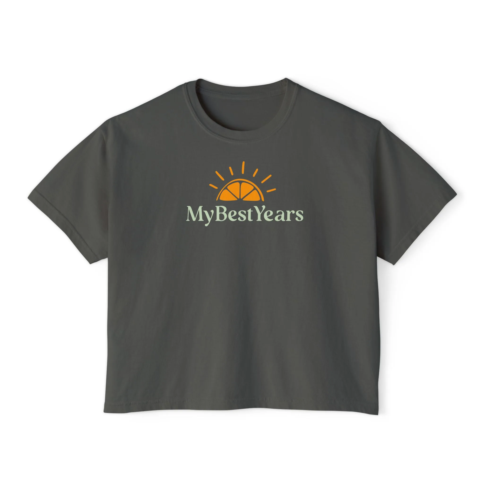 My Best Years Sunrise Logo graphic tee | Boxy Crop Shirt - Image 26