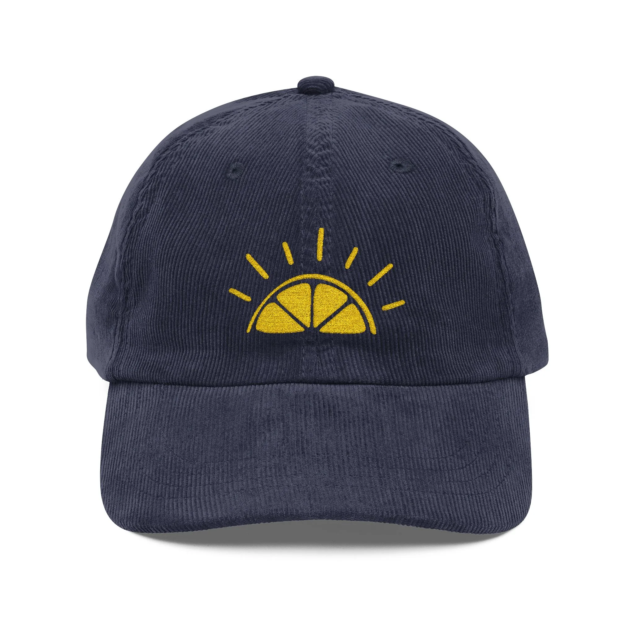 My Best Years Sunrise Logo Embroidery Cap | Vintage Corduroy Adjustable Hat - Image 9