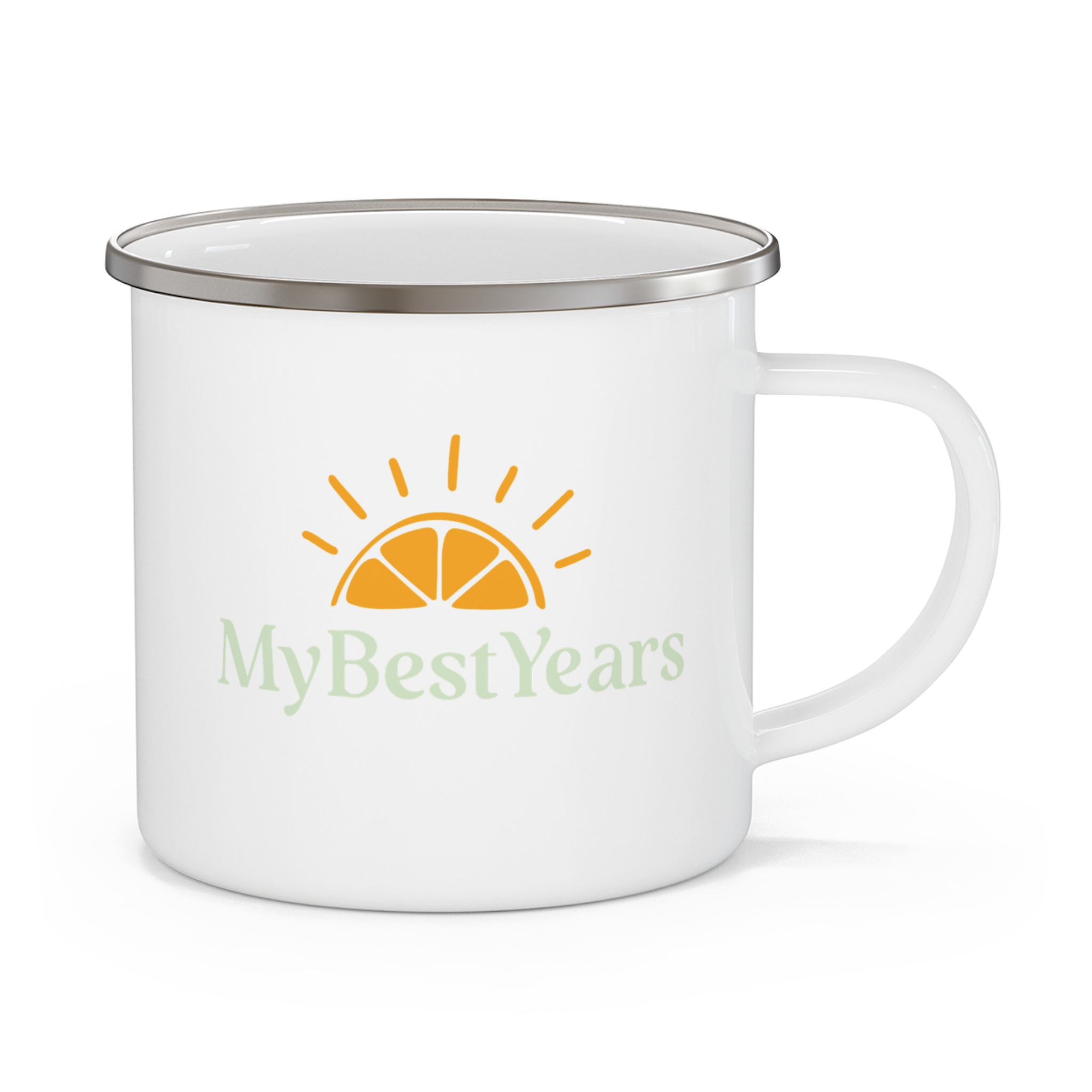 My Best Years Sunrise Logo Enamel Camping Mug