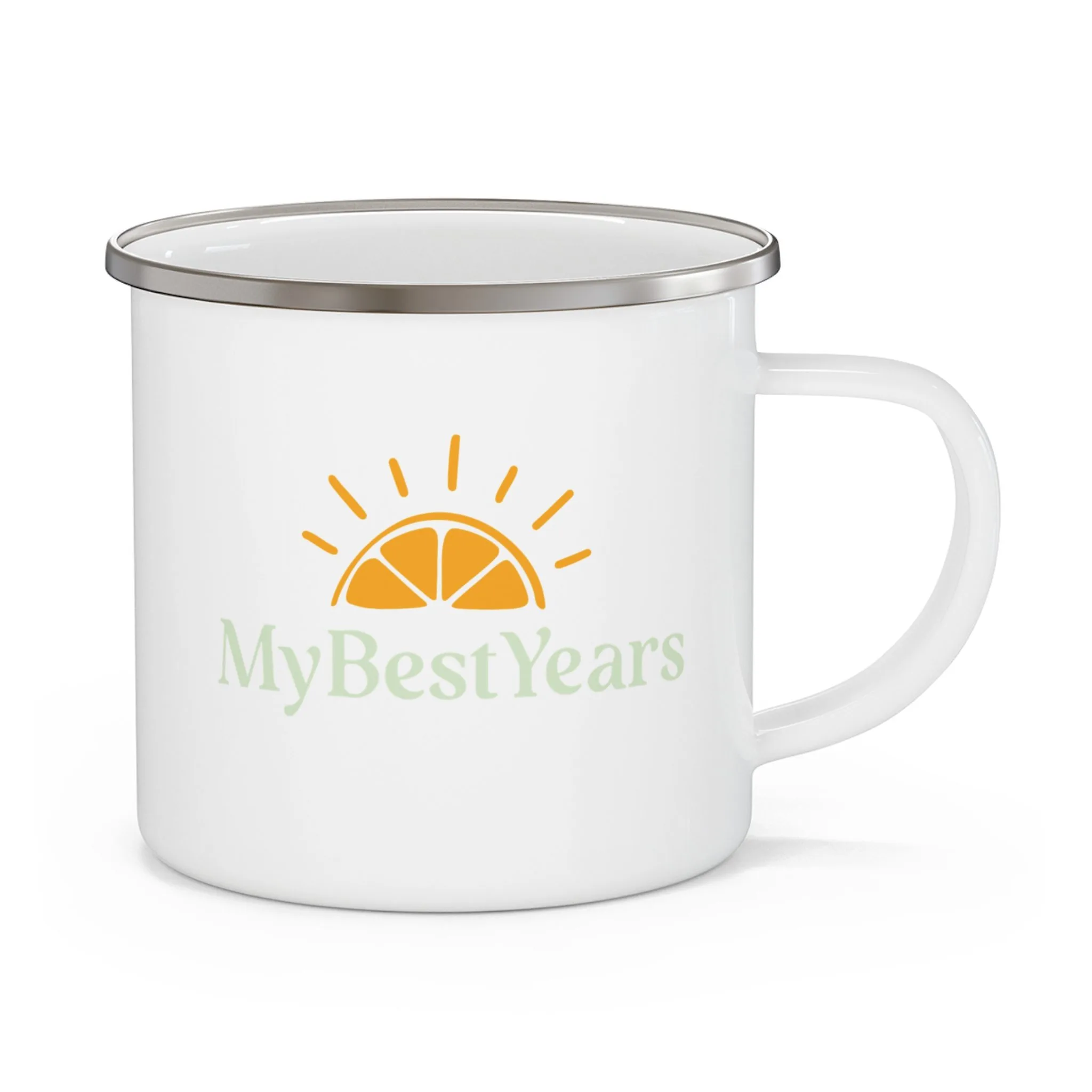 My Best Years Sunrise Logo Enamel Camping Mug