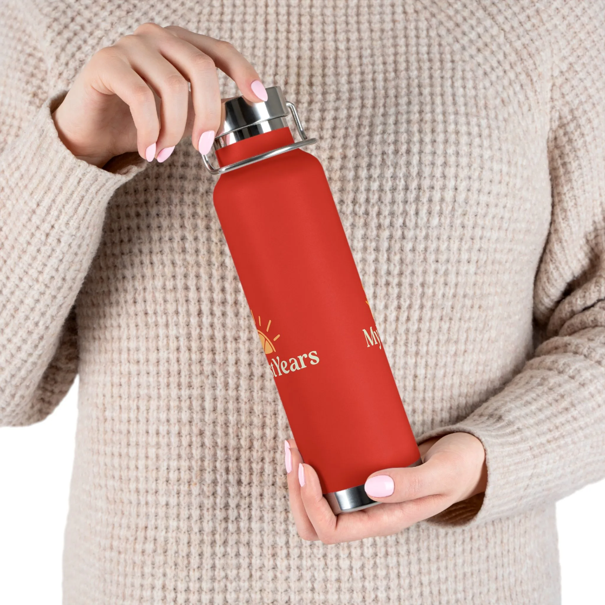 My Best Years Sunrise Logo Insulated Copper Vacuum Bottle 22oz - Image 7
