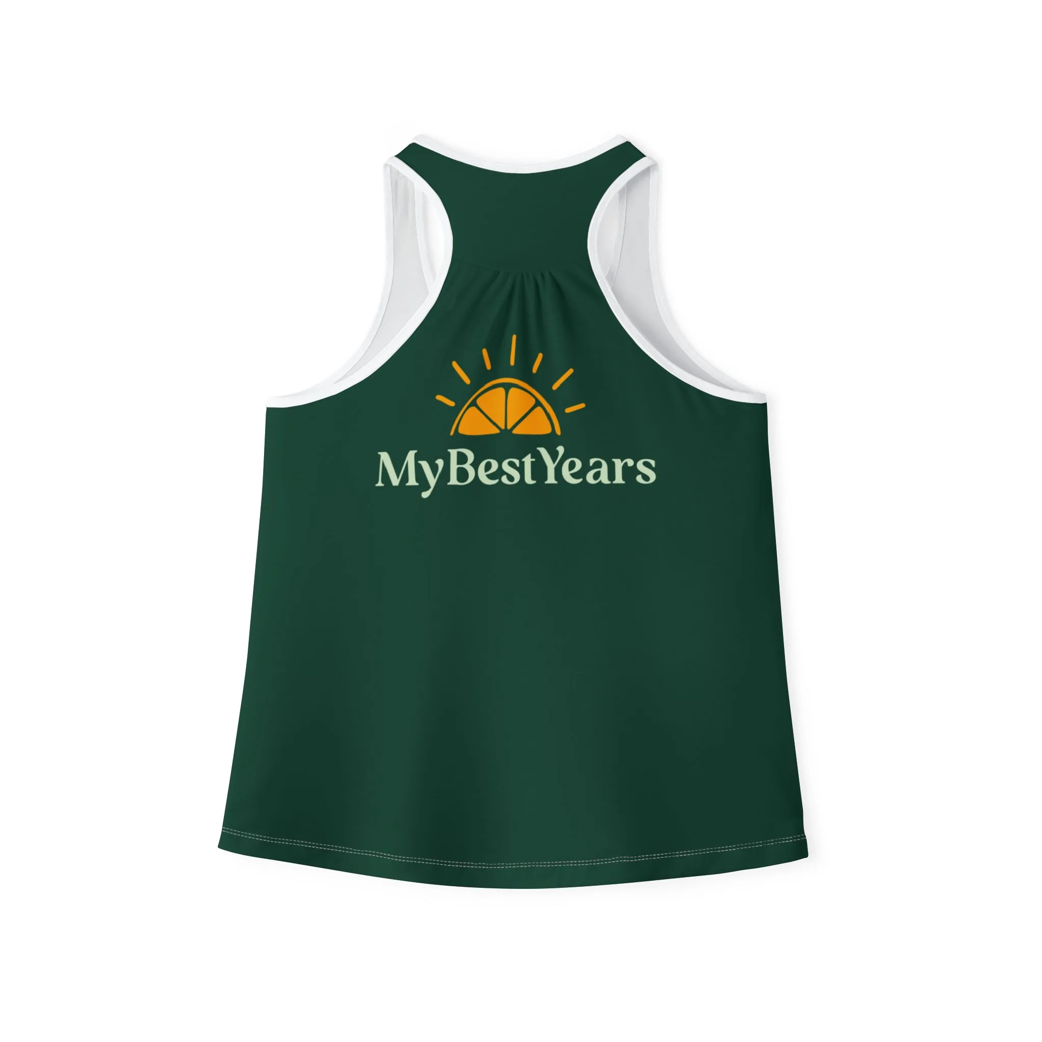 My Best Years Sunrise Logo Women's Tank Top, Dark Green - Image 2