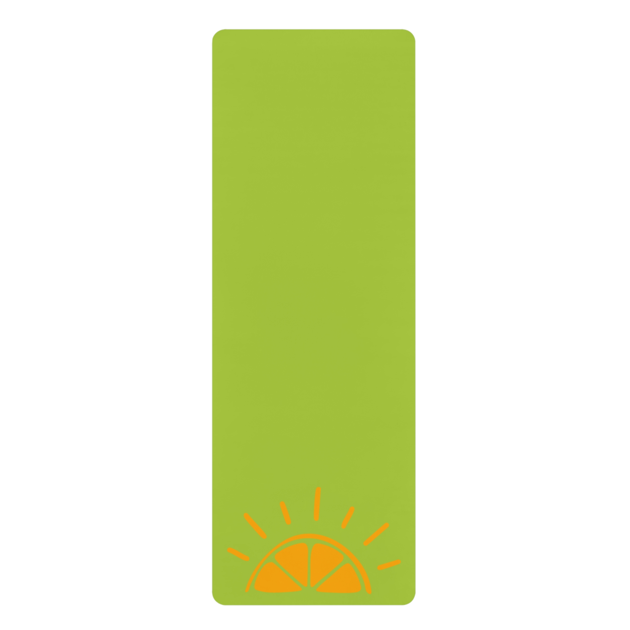 My Best Years Sunrise Logo Rubber Exercise Mat, Green Non-Slip