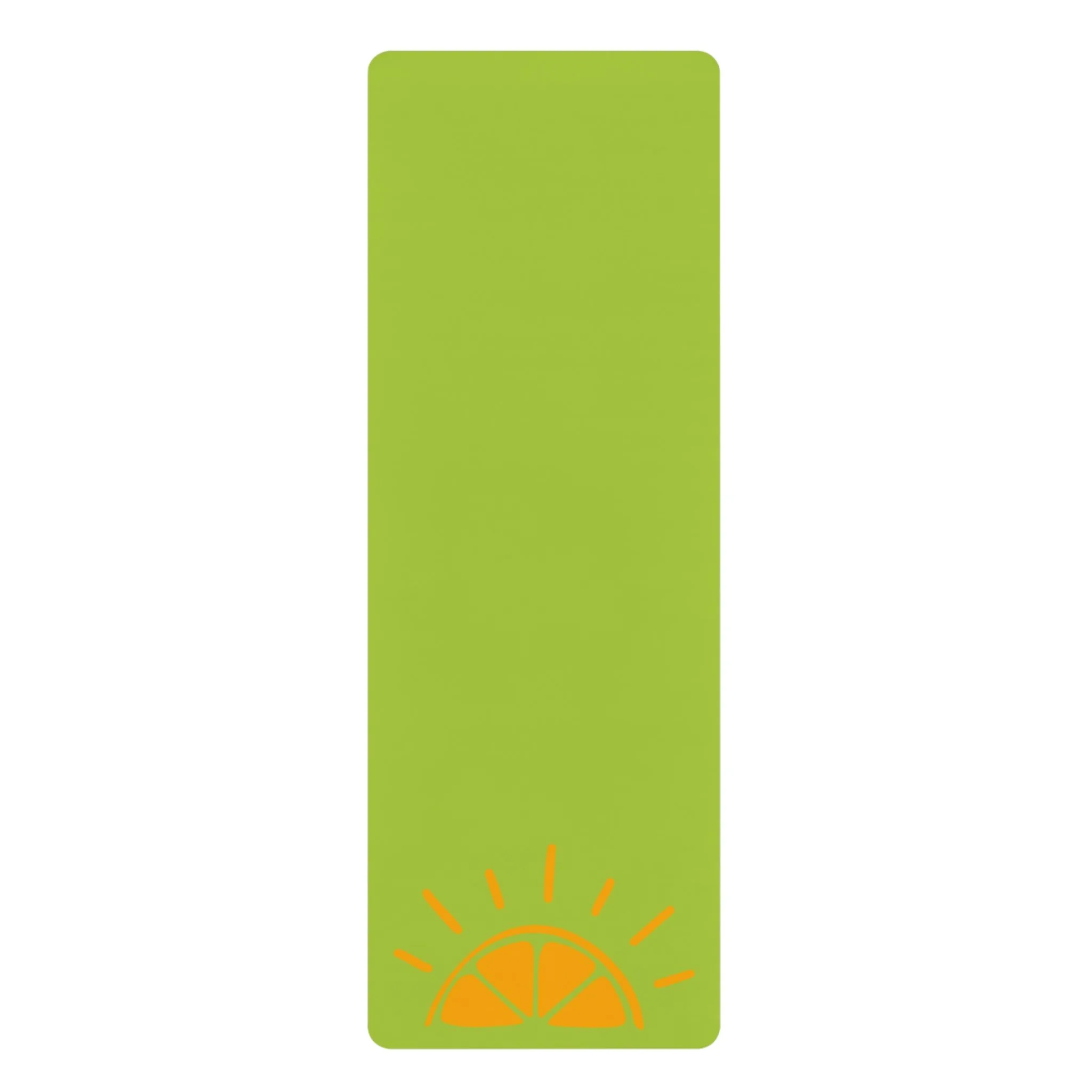 My Best Years Sunrise Logo Rubber Exercise Mat, Green Non-Slip