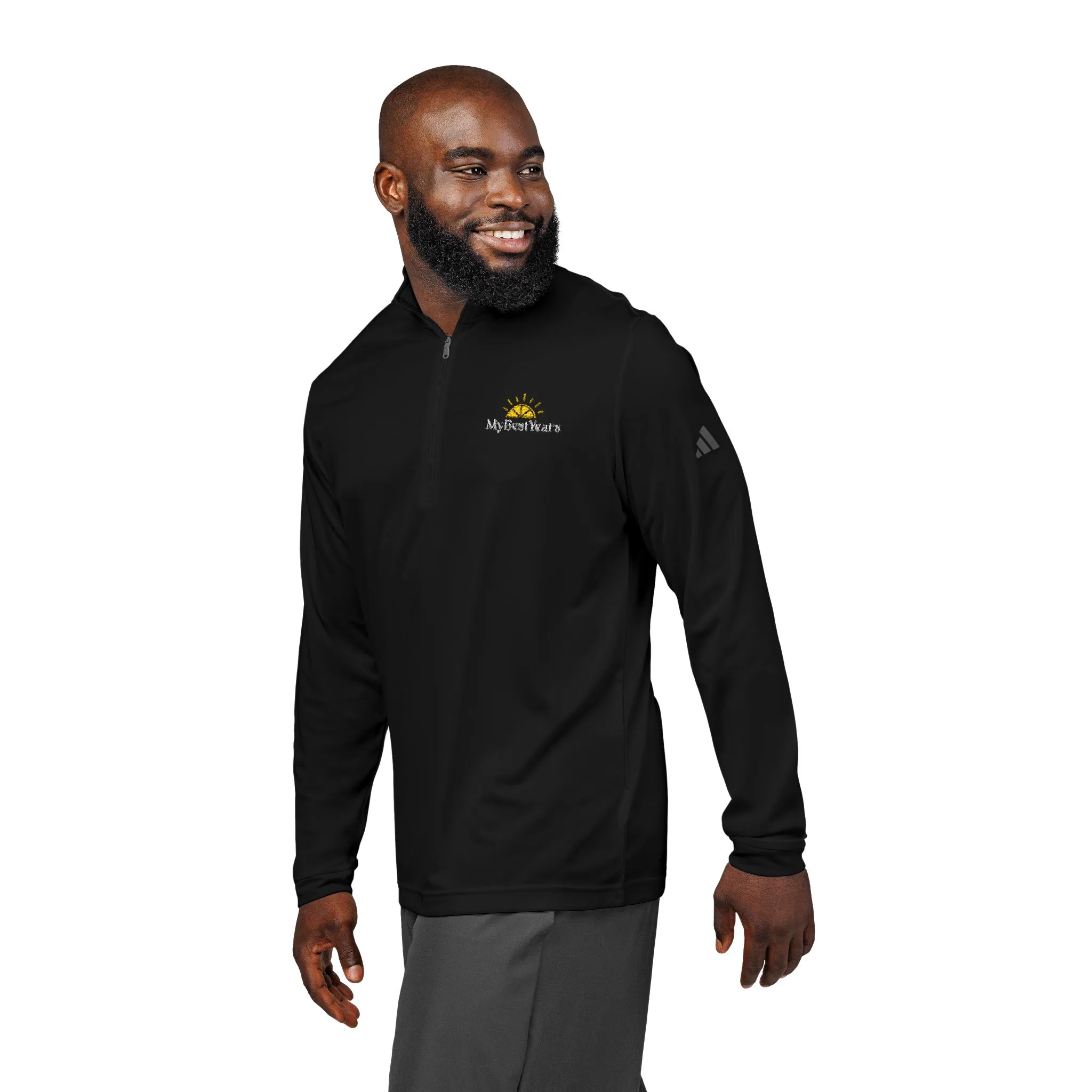 My Best Years Sunshine Logo Adidas Quarter-Zip Pullover | Embroidered Chest Design - Image 16