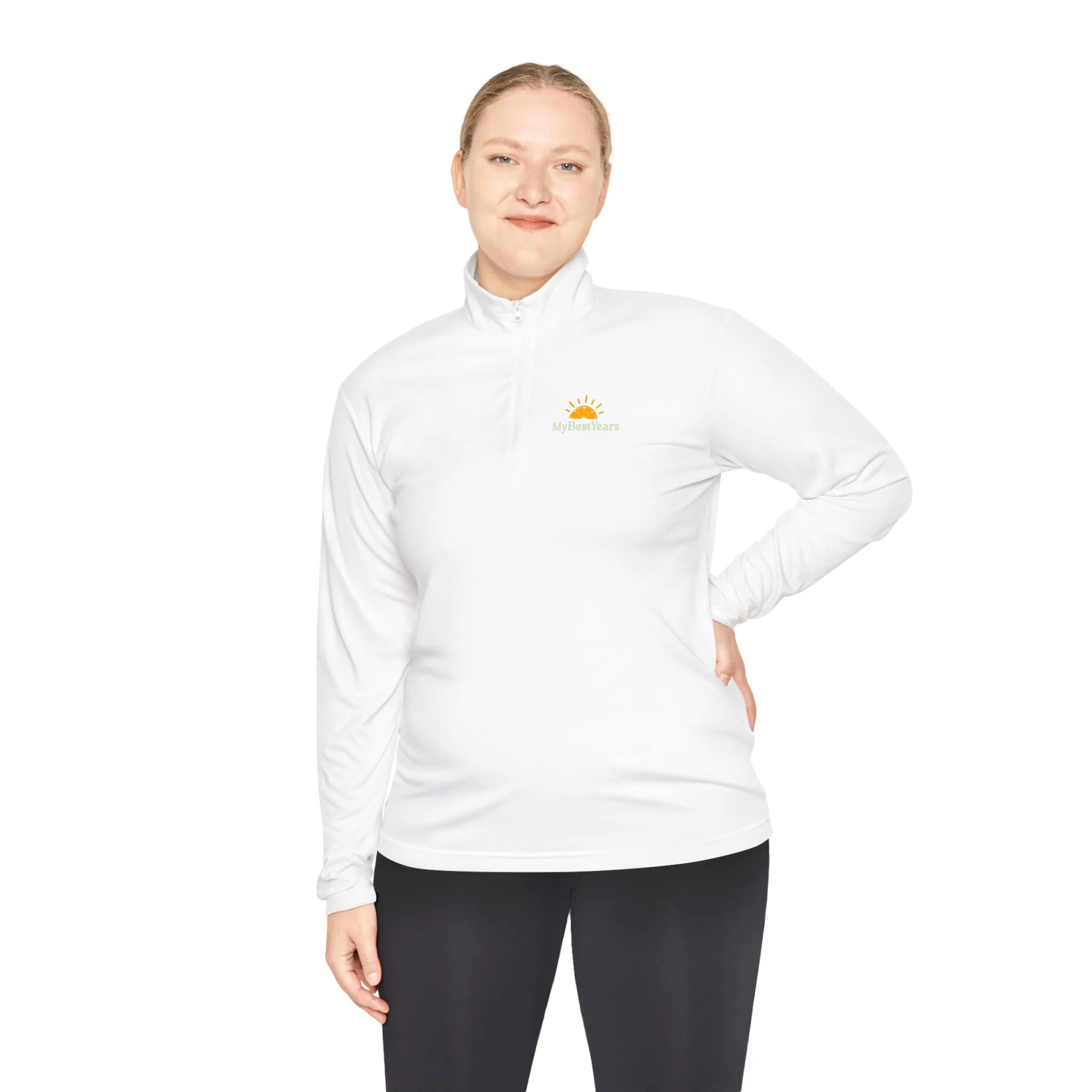 My Best Years Sunrise Logo Quarter-Zip Pullover | Embroidered Chest and Back - Image 7