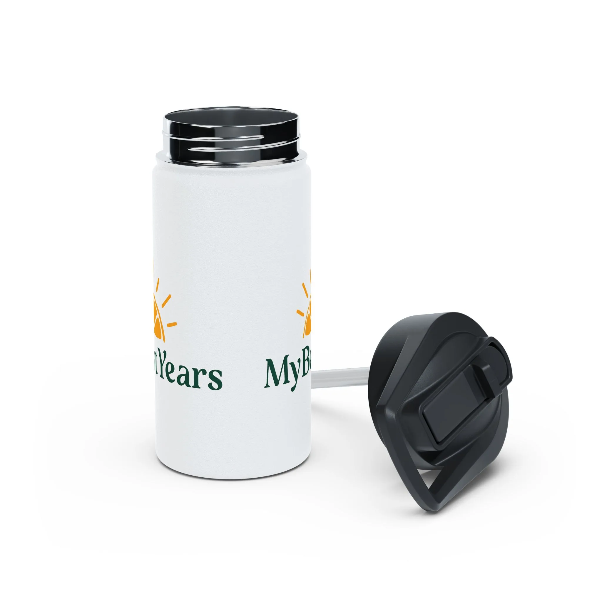 My Best Years Sunrise Logo Stainless Steel Water Bottle, 12oz, 18oz or 32oz - Image 4