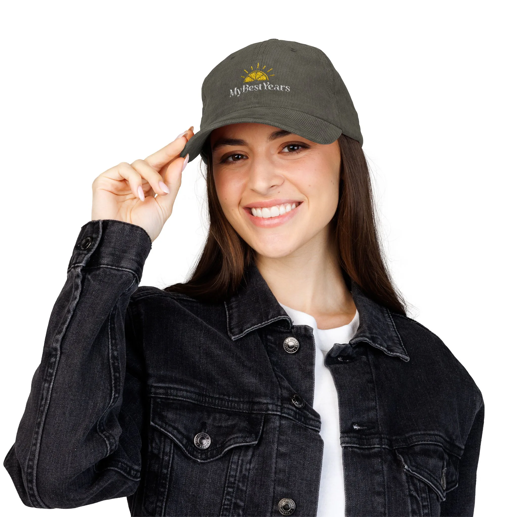 My Best Years Embroidery Cap | Vintage Corduroy Adjustable Hat - Image 8