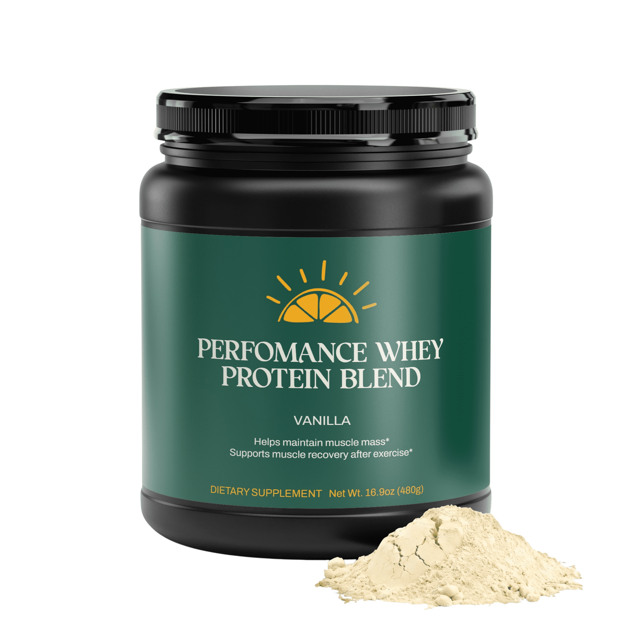 Performance Whey Protein Blend, Vanilla, 1.29 lb (585g) - Image 2