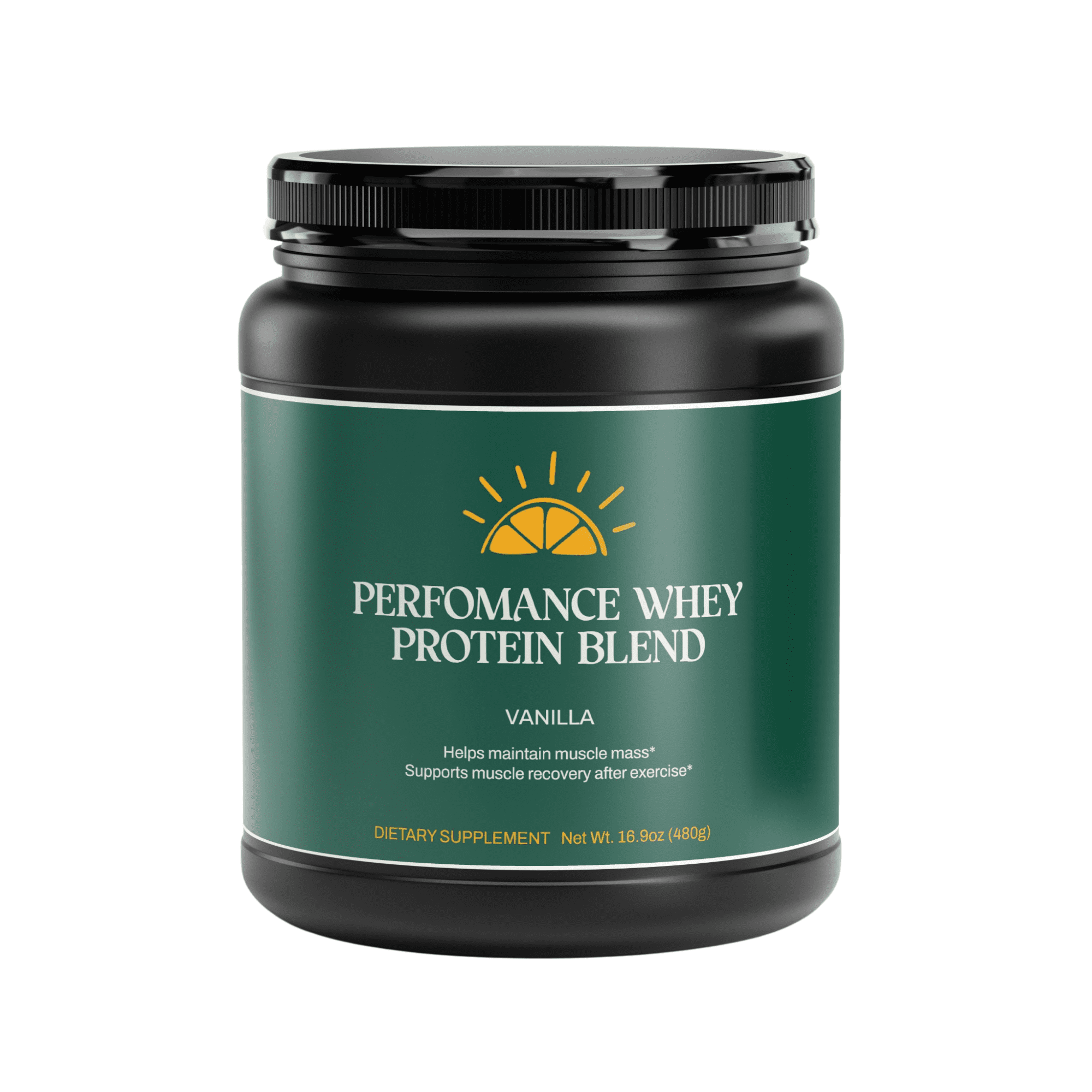 Performance Whey Protein Blend, Vanilla, 1.29 lb (585g)