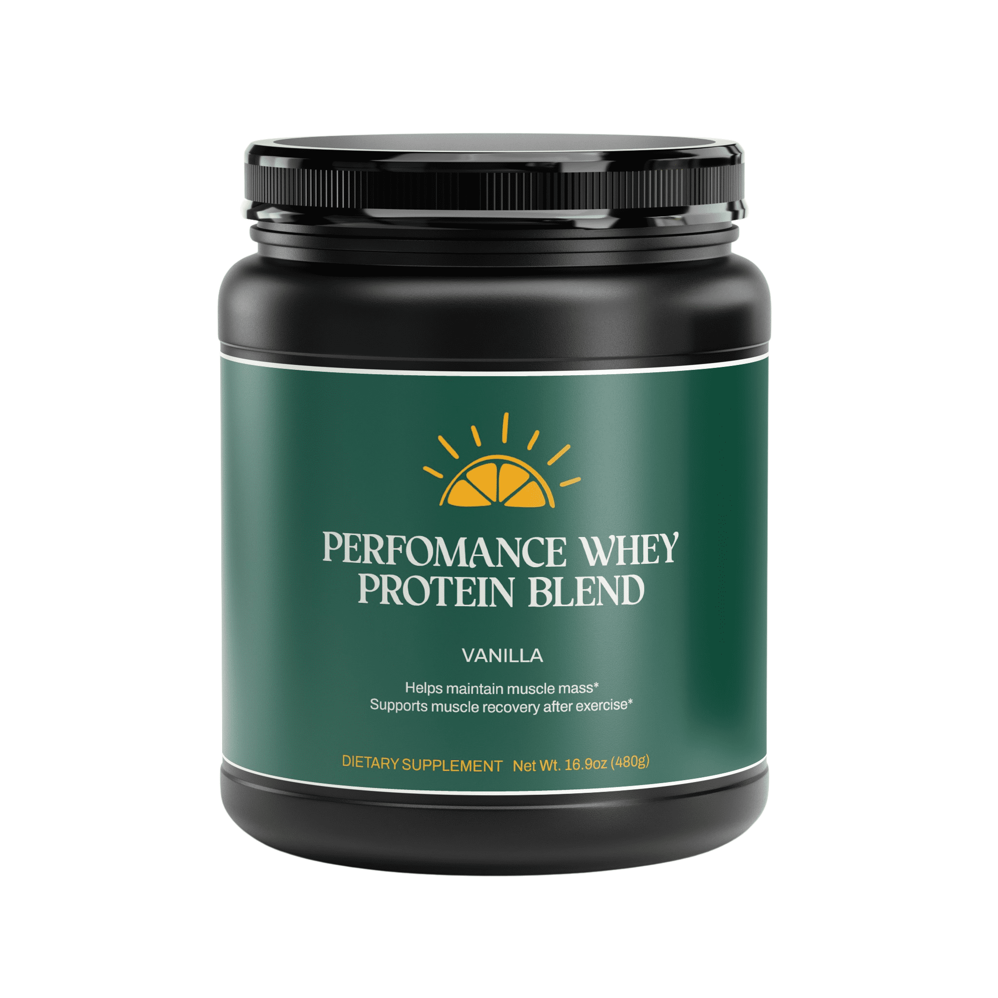 Performance Whey Protein Blend, Vanilla, 1.29 lb (585g)